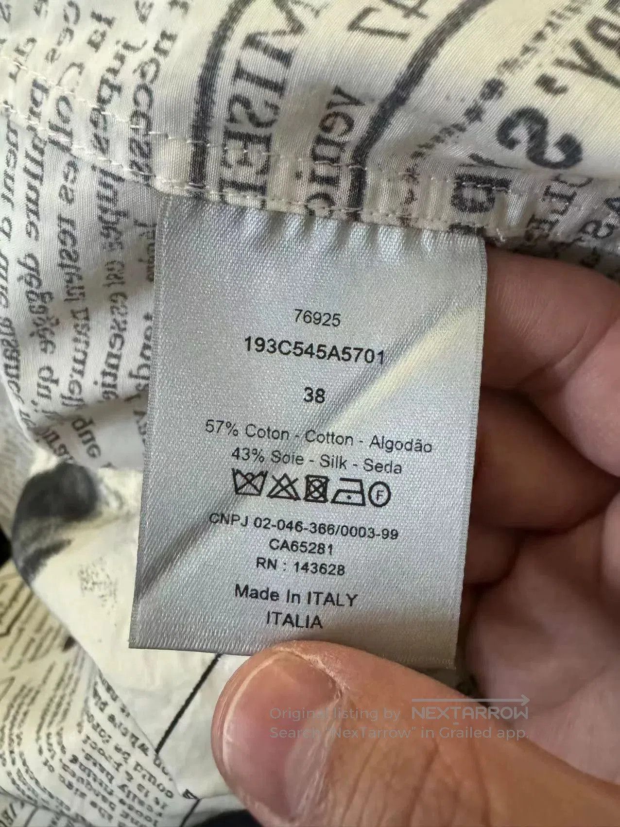 Dior Dior Newspaper Print Short Sleeve Shirt. Size US S / EU 44-46 / 1 - 4 Thumbnail