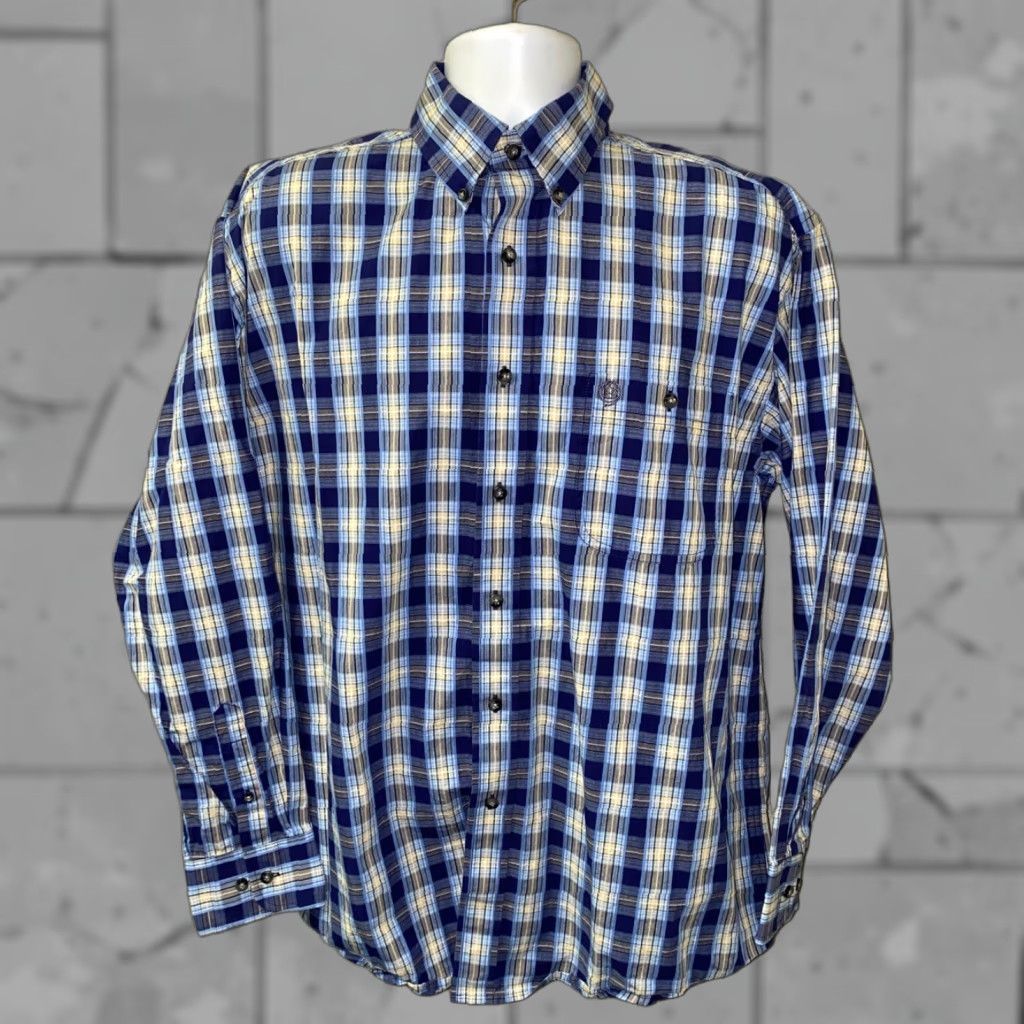 Wrangler Wrangler George Stait Mens Multi Color Plaid Long Sleeve Button Shirt L Size US L / EU 52-54 / 3 - 1 Thumbnail