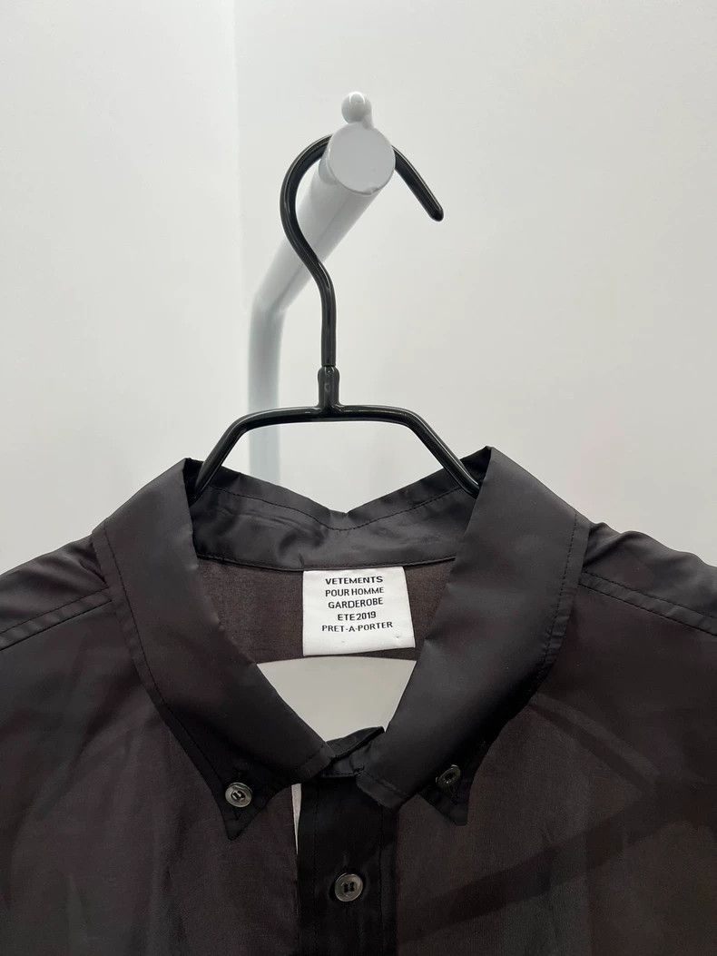 Vetements Vetements 2019ss Runway Thin Silk透气Shirt Loose Long Sleeve Size US S / EU 44-46 / 1 - 3 Thumbnail