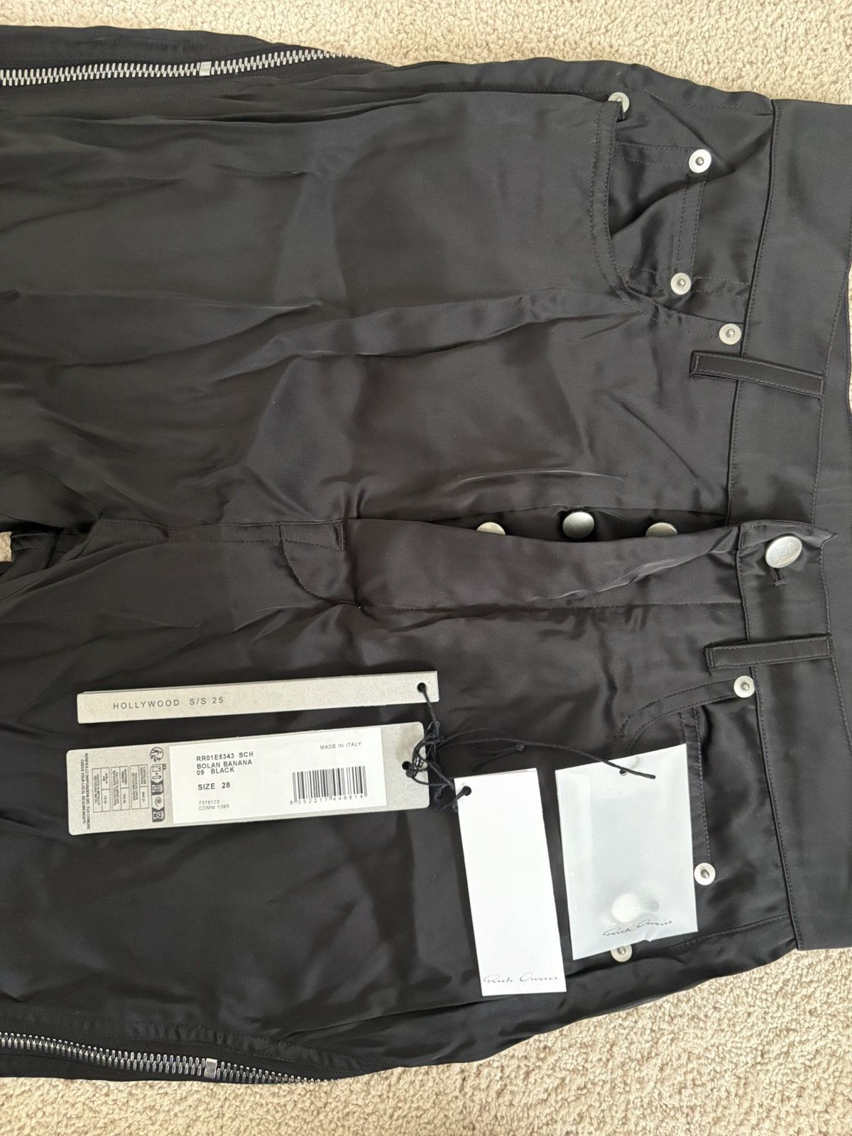 Rick Owens Rick Owens hollywood satin banana bolan trousers Size US 28 / EU 44 - 3 Thumbnail
