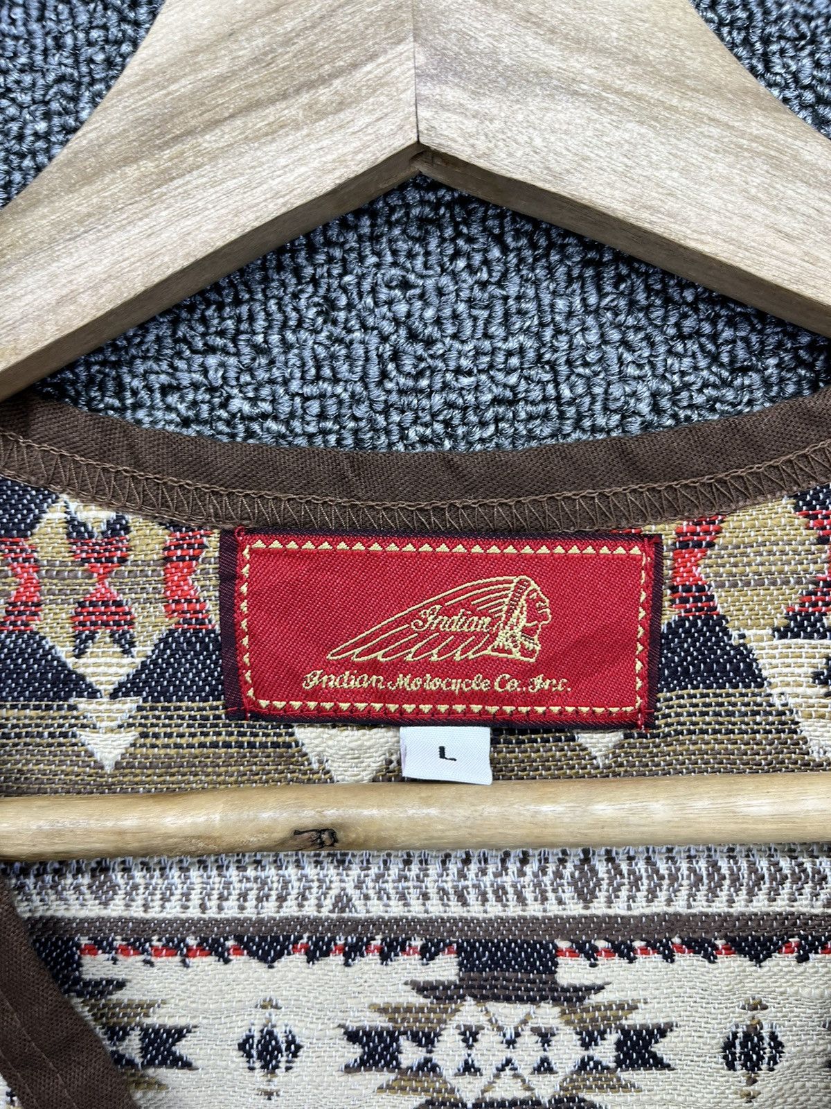 Japanese Brand Vintage Indian Motorcycle Navajo Vest Size L / US 10 / IT 46 - 4 Thumbnail