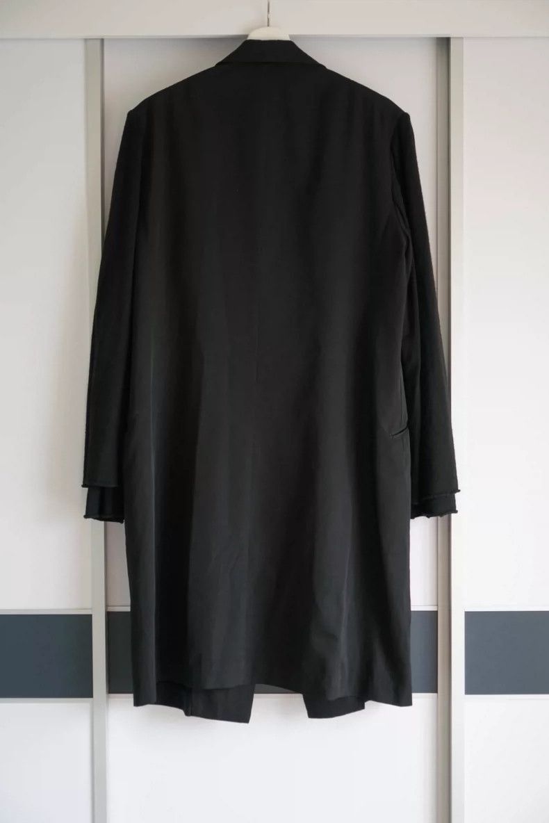 Yohji Yamamoto Yohji Yamamoto Yohji Yamamoto Wool Coat with Unique Sleeve Size US S / EU 44-46 / 1 - 3 Thumbnail