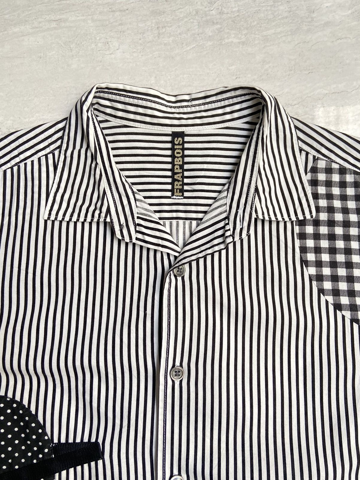 Frapbois × Issey Miyake × Japanese Brand FRAPBOIS Striped Shirt Size US S / EU 44-46 / 1 - 4 Thumbnail