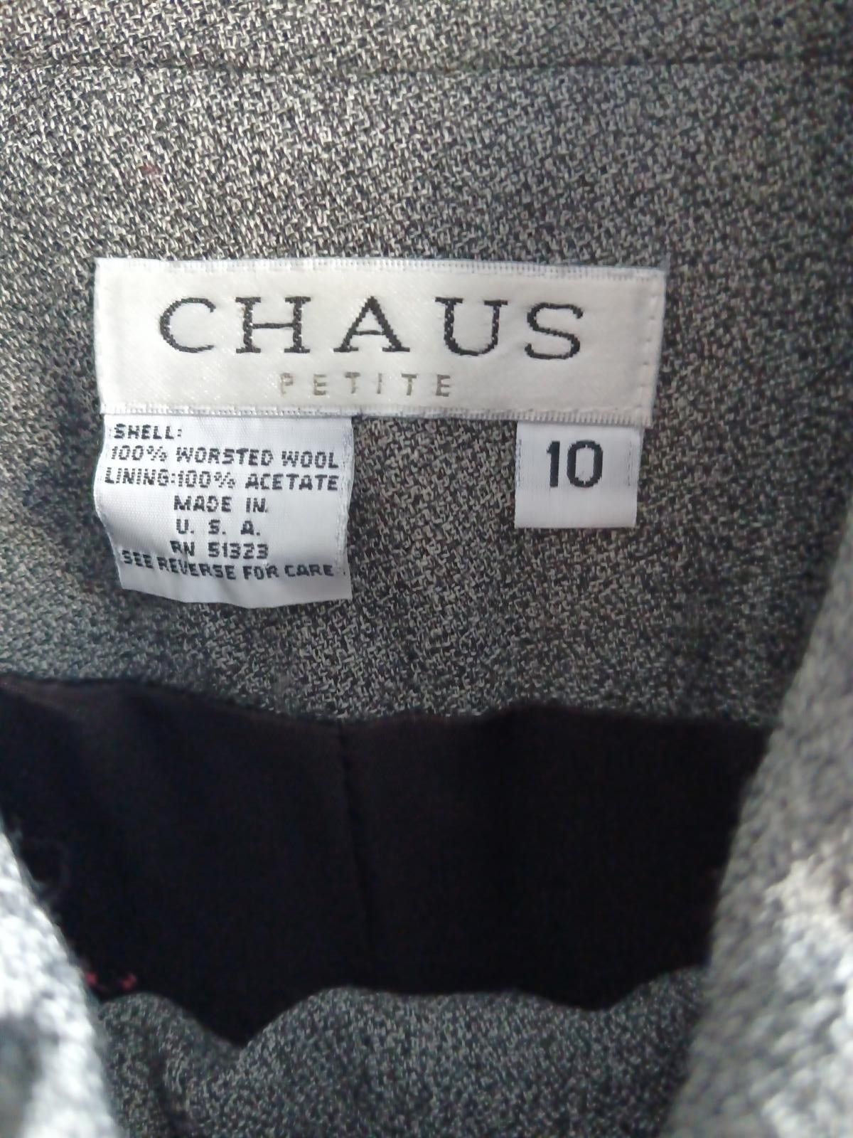 Chaps Ralph Lauren Chaus Women's Gray Suit Set Size L / US 10 / IT 46 - 5 Thumbnail
