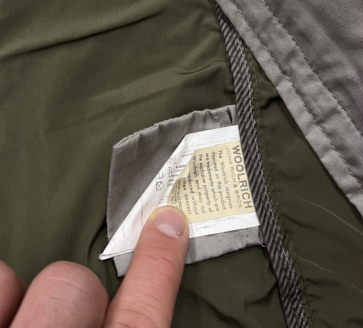 Woolrich Woolen Mills Woolrich Khaki Nylon Light Jacket Size US L / EU 52-54 / 3 - 10 Thumbnail