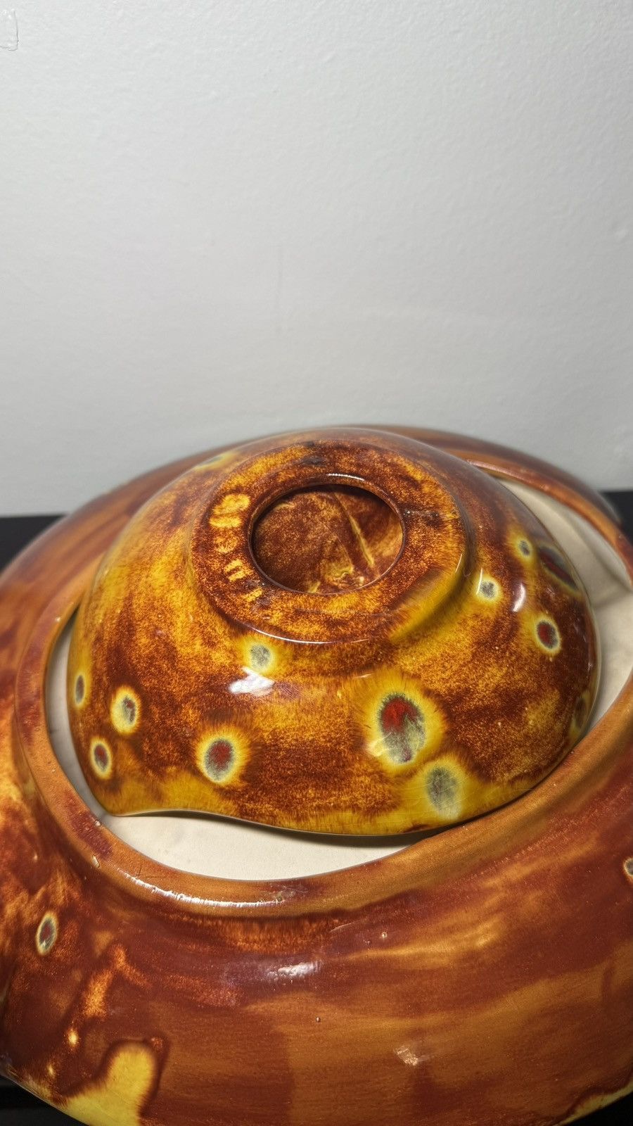Other Vintage 1970s Mid Century Ceramic Drip Glaze Ashtray Size ONE SIZE - 9 Thumbnail