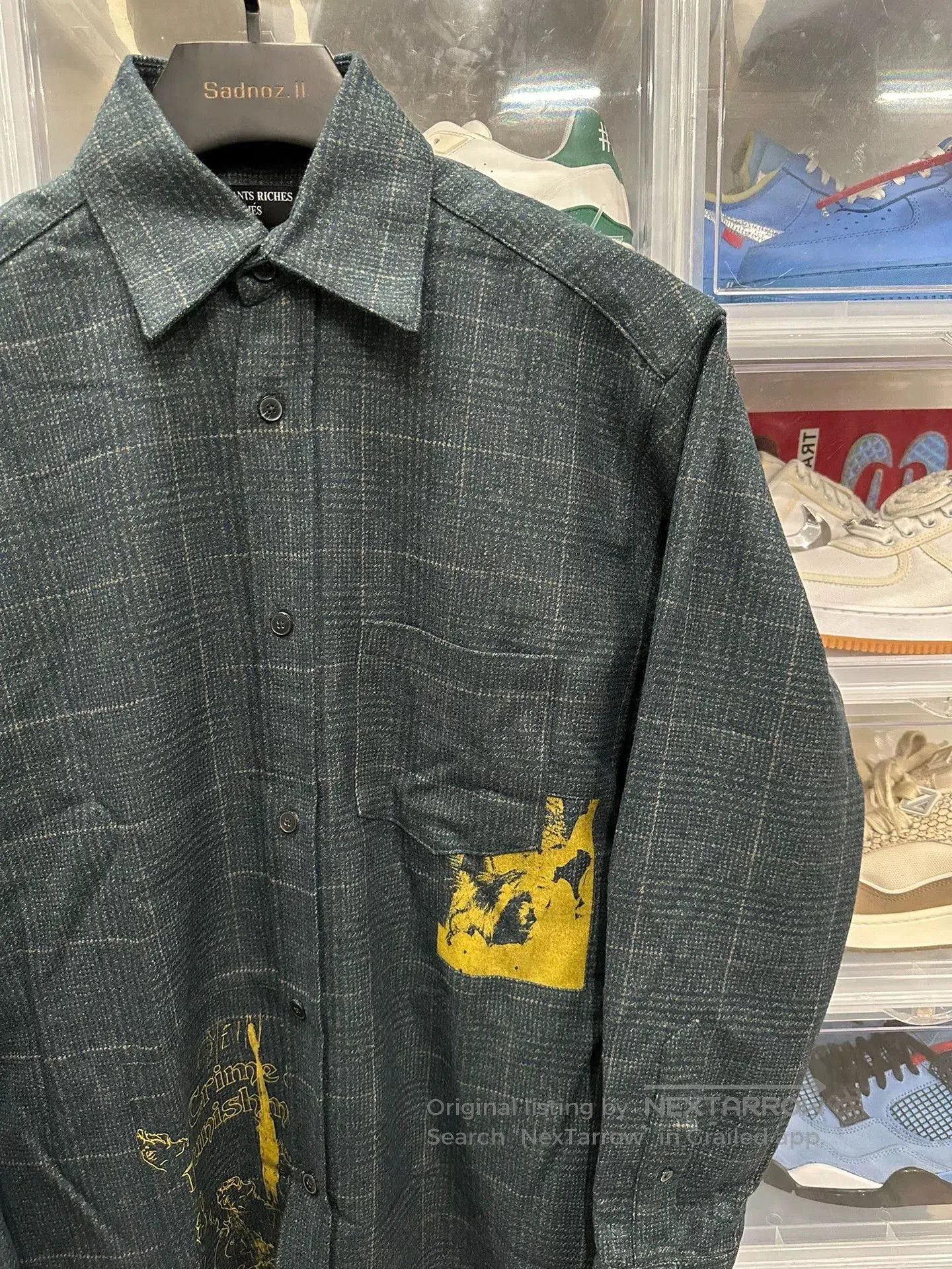 Enfants Riches Deprimes Enfants Riches Deprimes ERD 23FW Blue Plaid Wool Shirt. Size US M / EU 48-50 / 2 - 2 Thumbnail