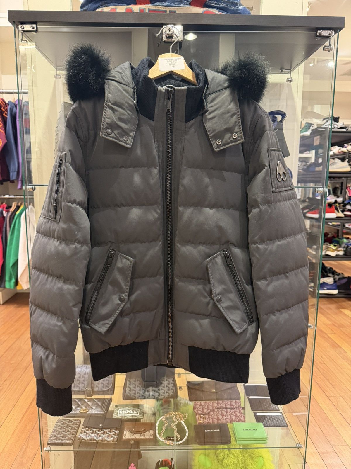 Moose Knuckles Moose Knuckles Bomber Jacket - Grey Size US M / EU 48-50 / 2 - 1 Thumbnail