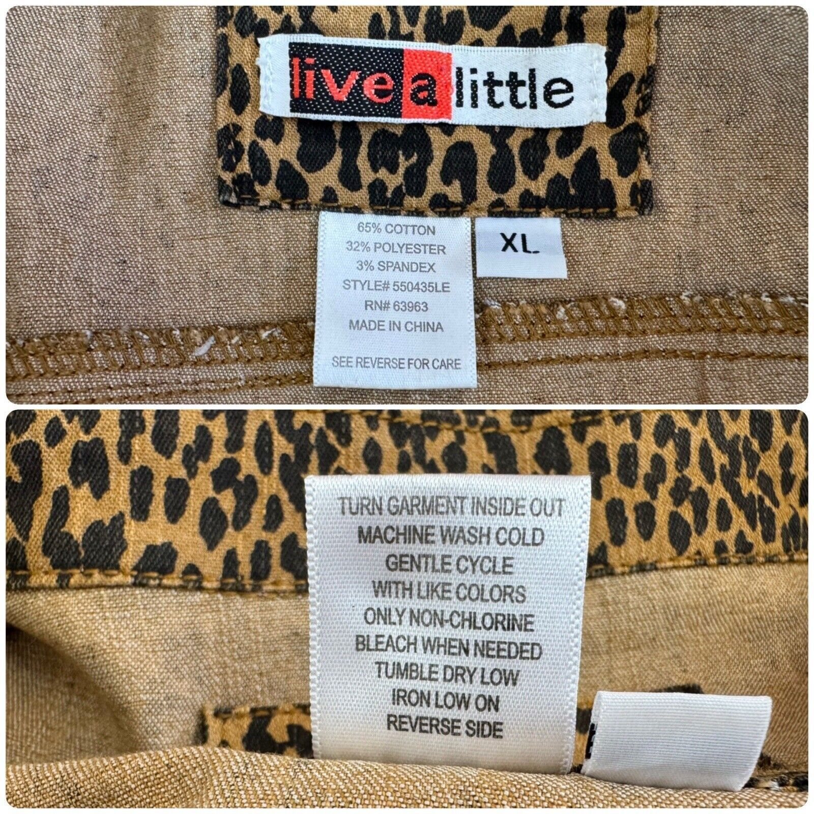 Other AEROSMITH Leopard Rhinestone Upcycled Retro Vintage Jacket Size XL / US 12-14 / IT 48-50 - 13 Thumbnail
