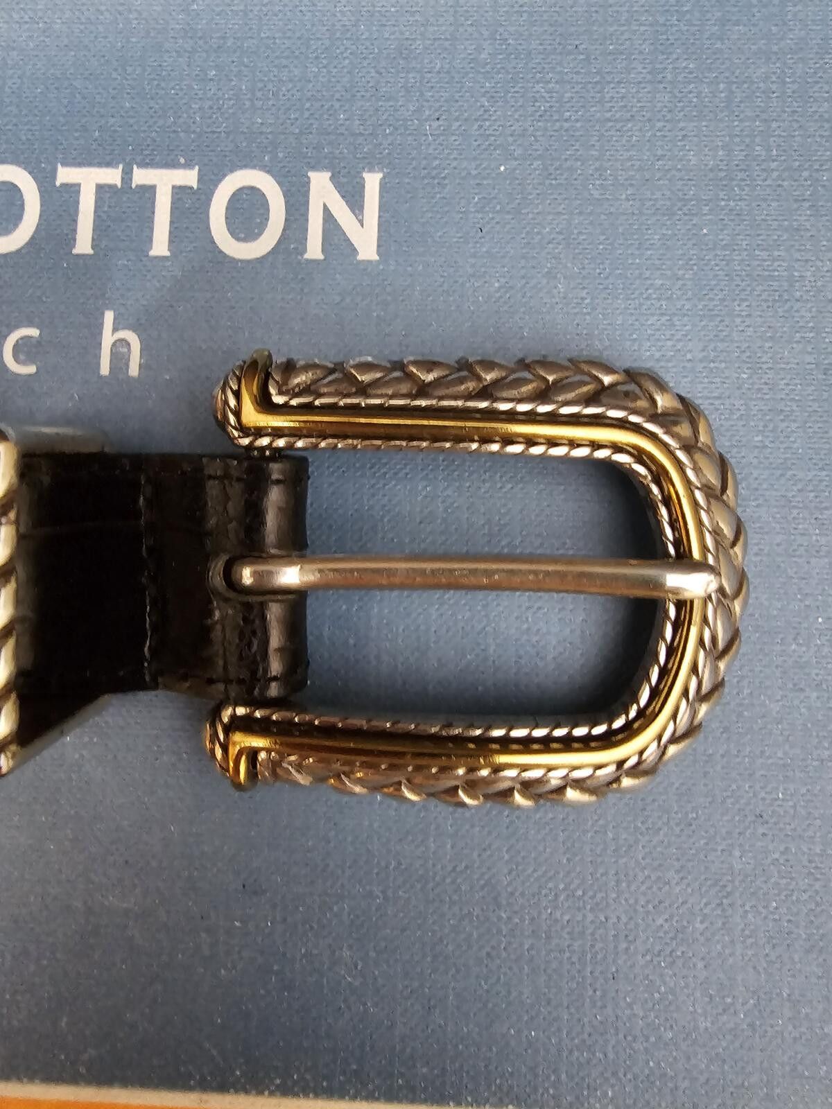 Brighton Brighton Belt Black Womens 40" Long Leather #488 Size ONE SIZE - 3 Thumbnail