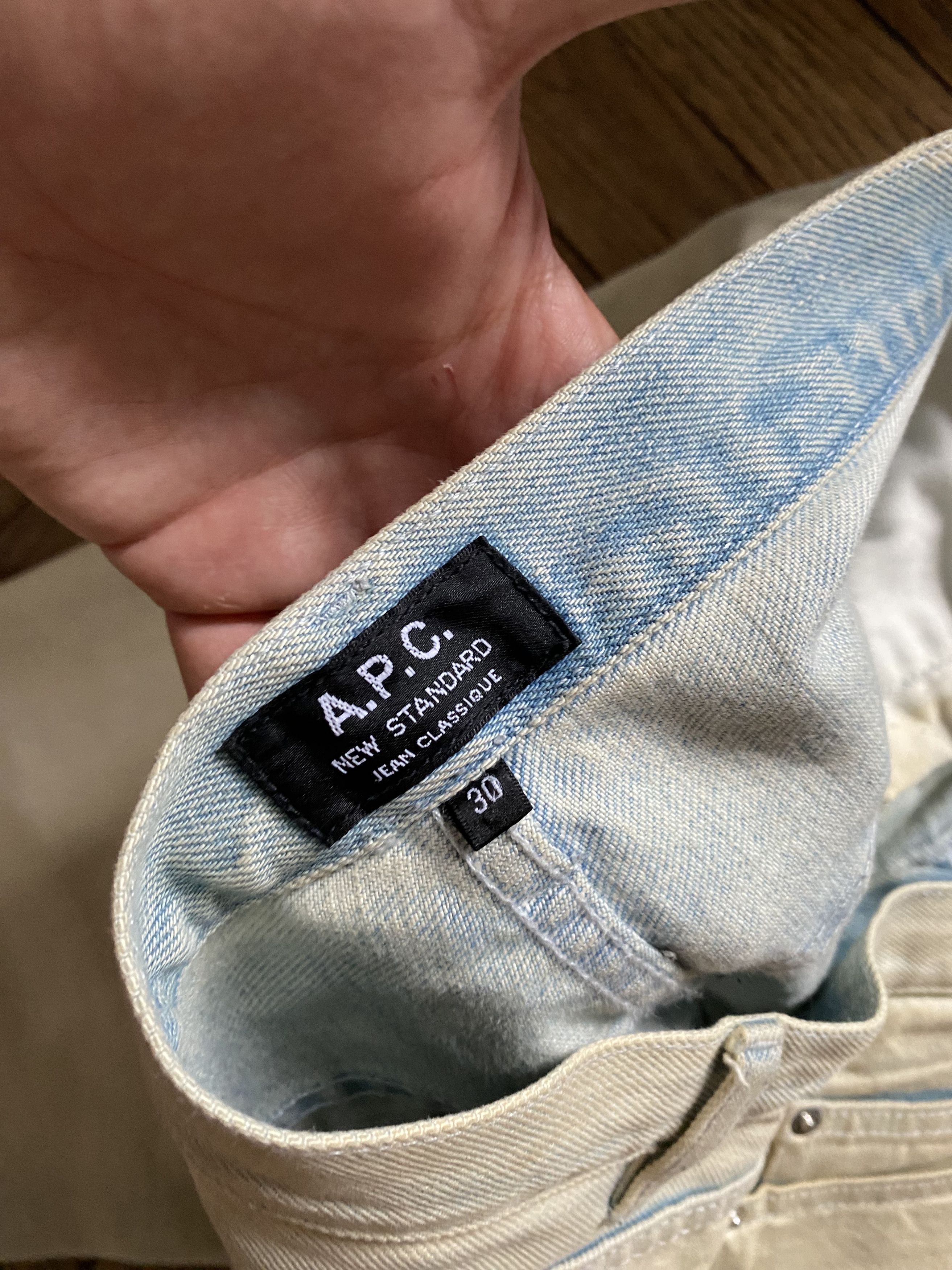 A.P.C. APC Bleached denim New Standard Raw Denim Japan Size US 32 / EU 48 - 4 Thumbnail