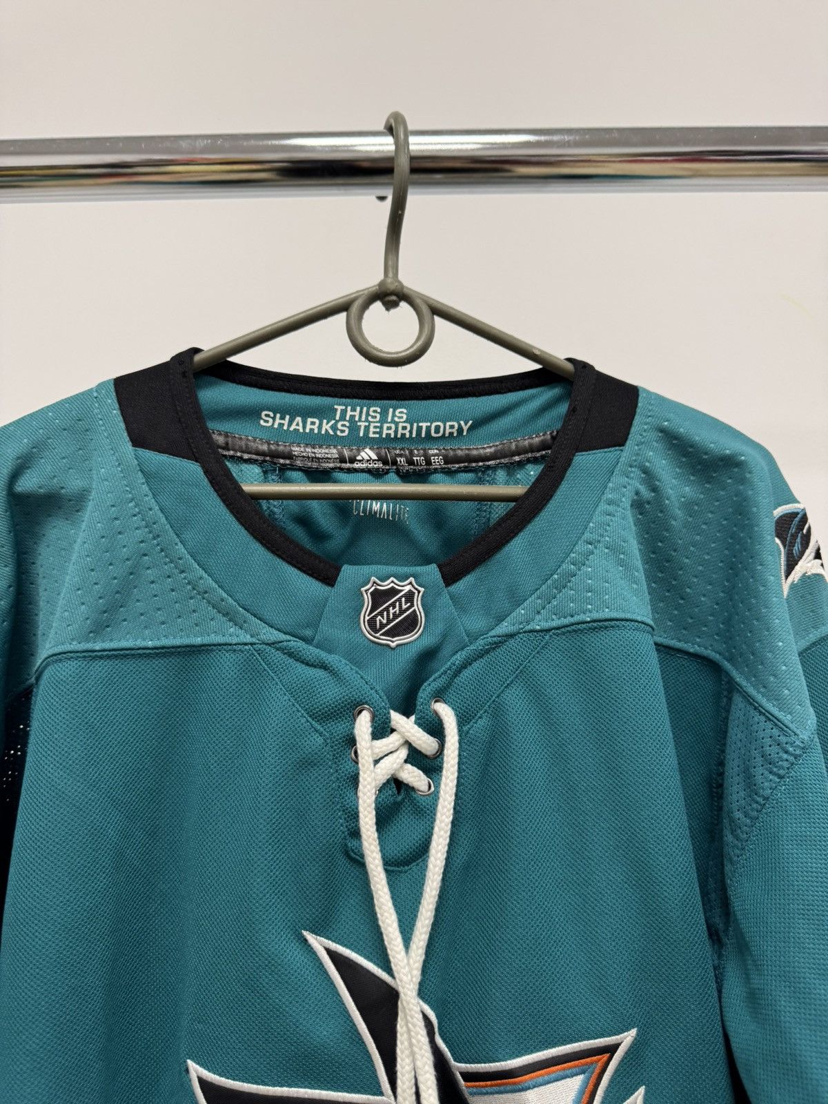 NHL Adidas San Hose Sharks NHL Home Jersey Hockey Men Size XXL Size US XXL / EU 58 / 5 - 4 Thumbnail