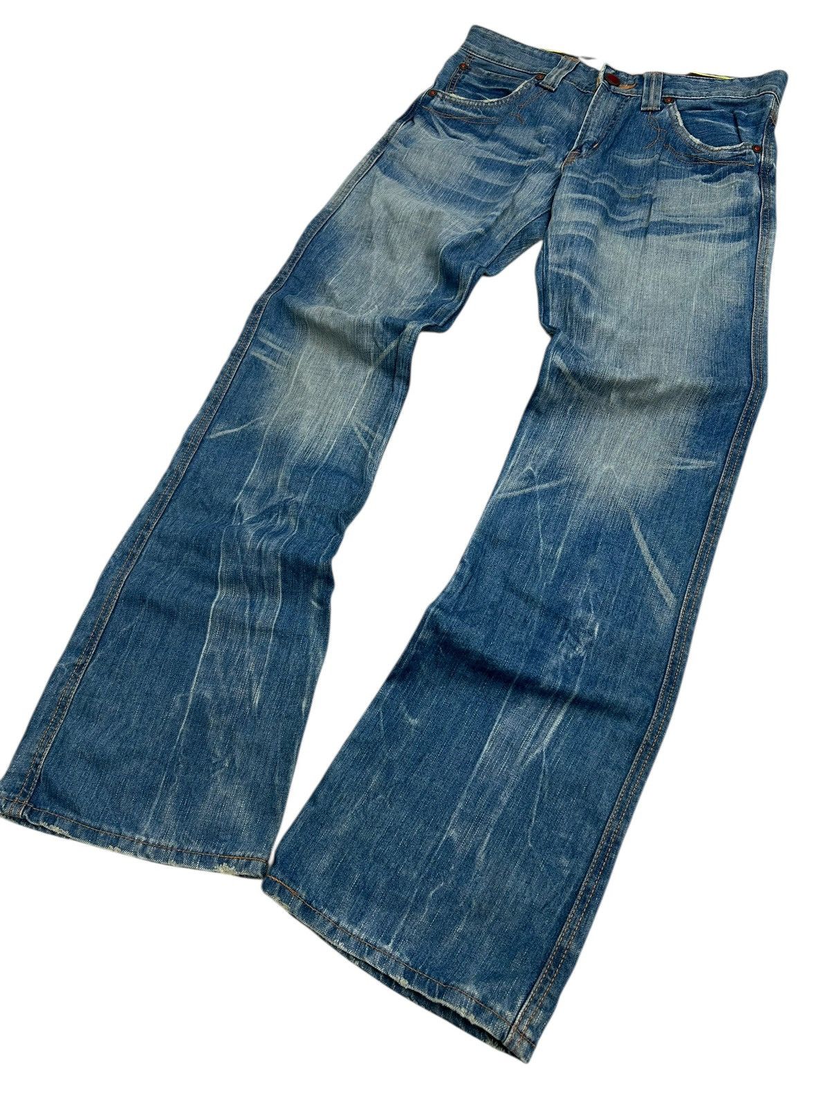 Edwin Vintage Edwin 503 Flare Blue Way Washed Light Blue Jean Size US 30 / EU 46 - 3 Thumbnail