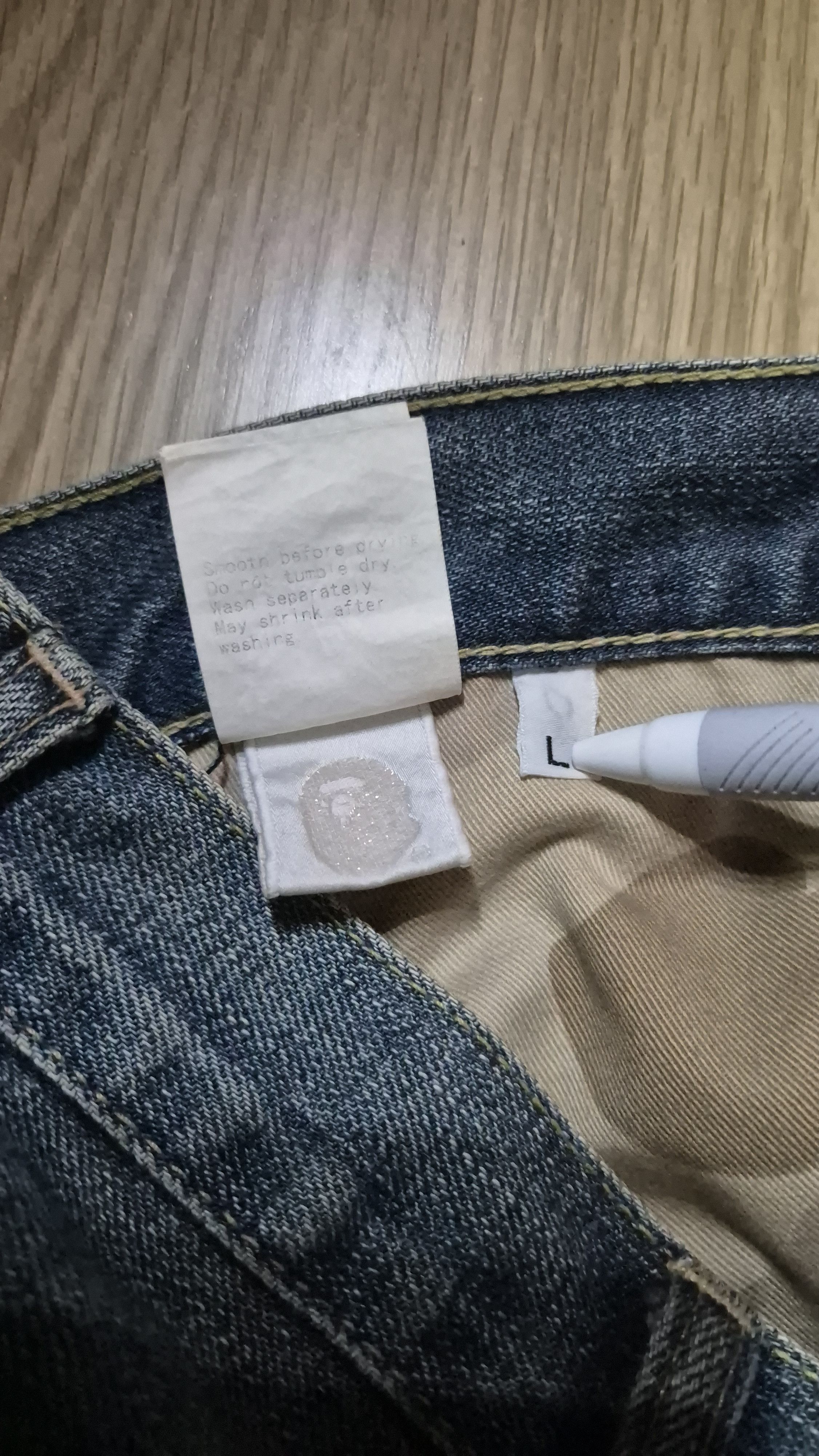 Bape Bape vintage backprint denim Size US 34 / EU 50 - 9 Thumbnail