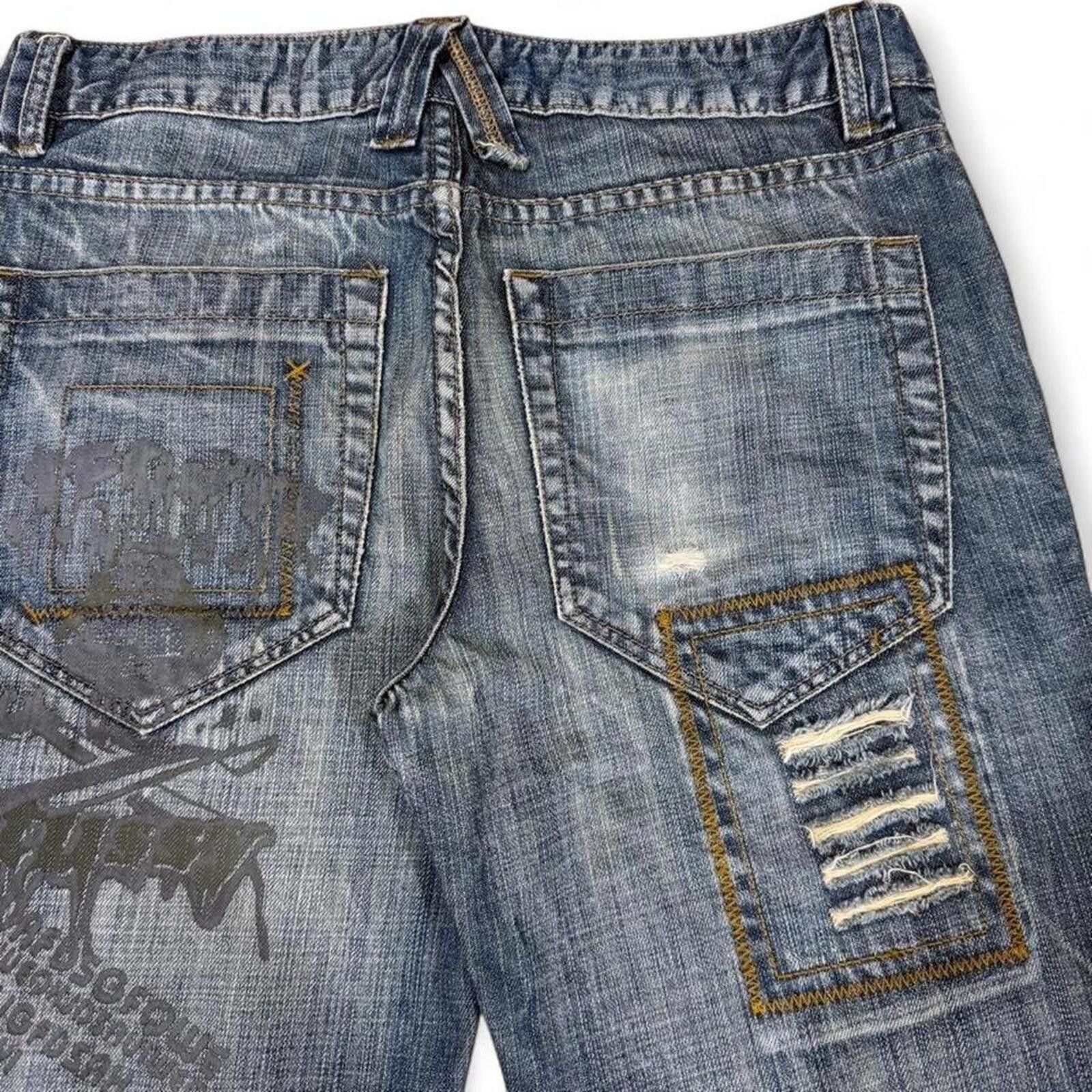True Religion Y2K J.DANIEL UNIQUE DESIGN BOOTCUT STYLE DENIM JEANS Size US 32 / EU 48 - 4 Thumbnail