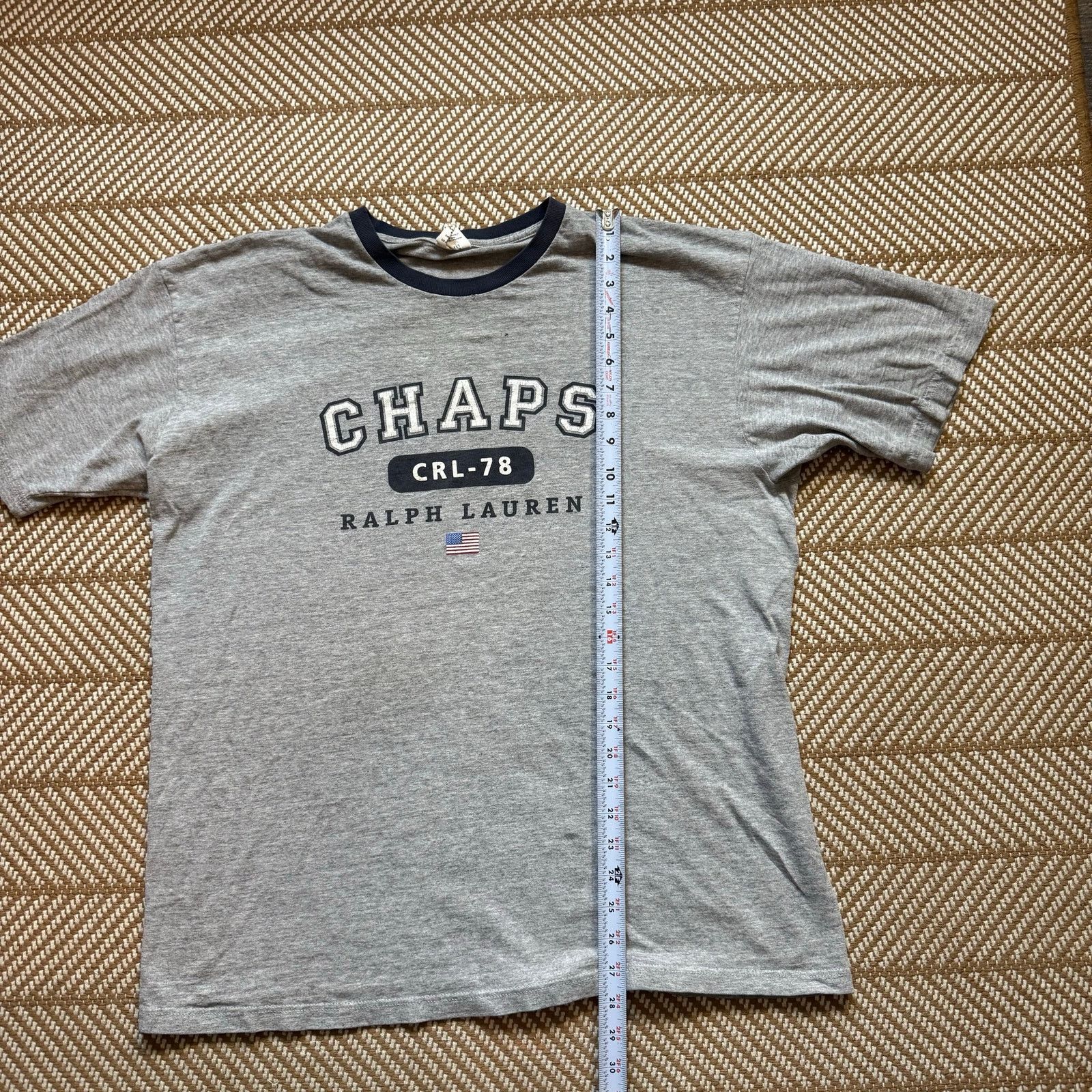 Chaps Vintage 90’s Chaps Ralph Lauren Spell Out Ringer Tee L Size US L / EU 52-54 / 3 - 8 Thumbnail