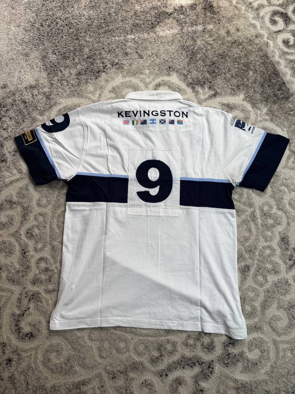 Vintage Kevingston Argentina Rugby Union Polo Shirt White Navy M Size US M / EU 48-50 / 2 - 9 Thumbnail