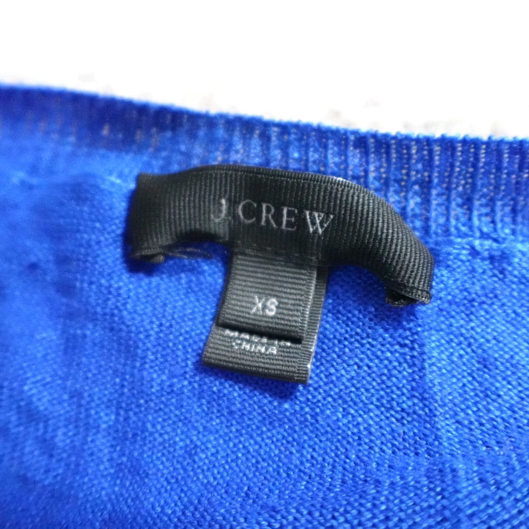 J.Crew J.CREW Womens Sweater XS Blue 100% Linen Relaxed Dolman Pullover Crew Neck 1090 Size XS / US 0-2 / IT 36-38 - 2 Thumbnail