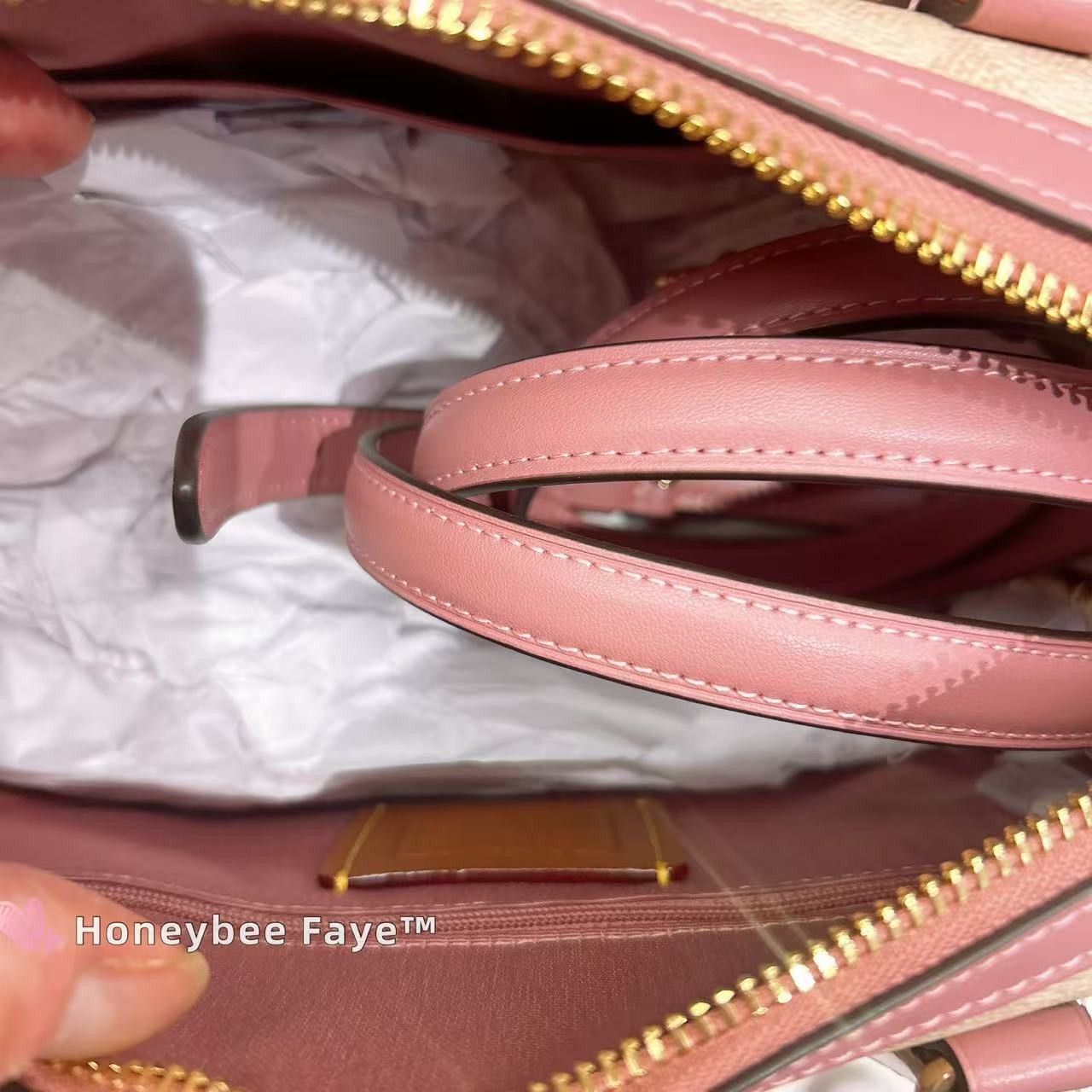 Coach Rowan Satchel Bag In Signature Canvas With Heart Charm CDB21 Size ONE SIZE - 8 Thumbnail