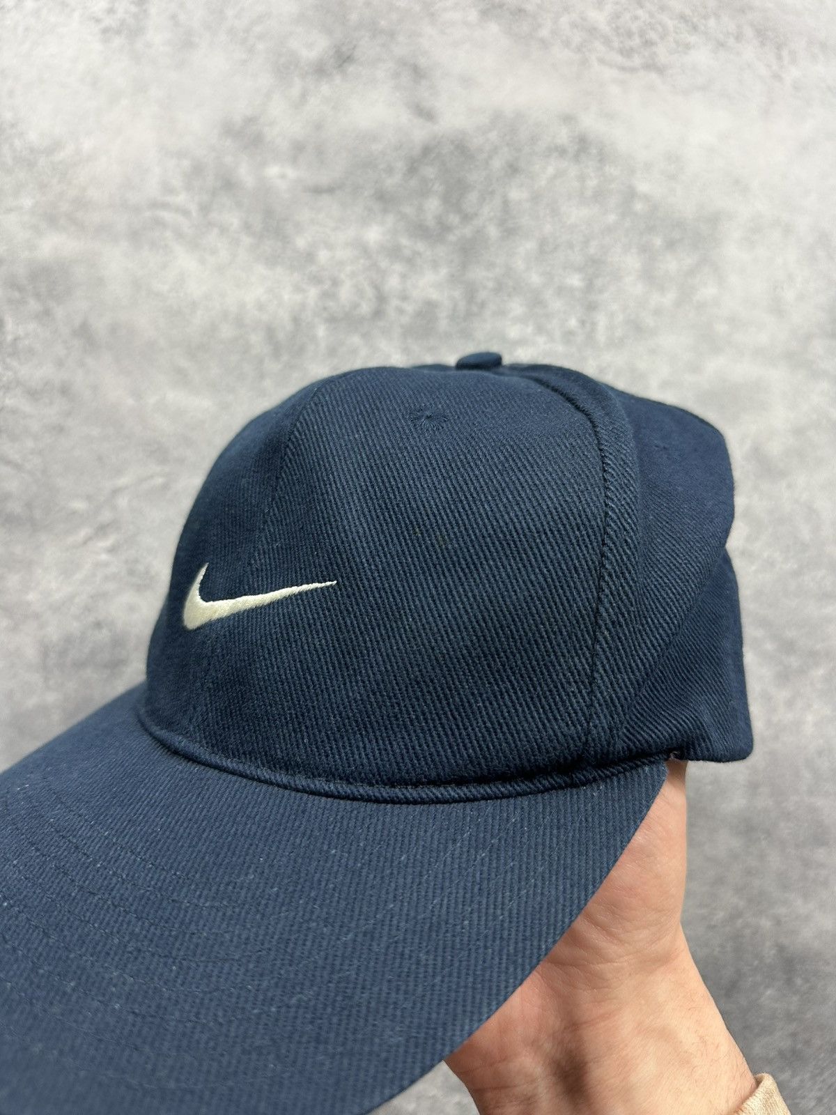 Nike Vintage 90s Nike Y2K Dad Hat Drill Swoosh Streetwear Cap Size ONE SIZE - 8 Thumbnail