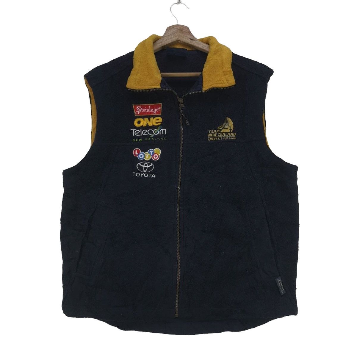 Canterbury of New Zealand 🔥Vintage New Zealand Steinlager Fleece Vest Jacket Size US M / EU 48-50 / 2 - 1 Thumbnail