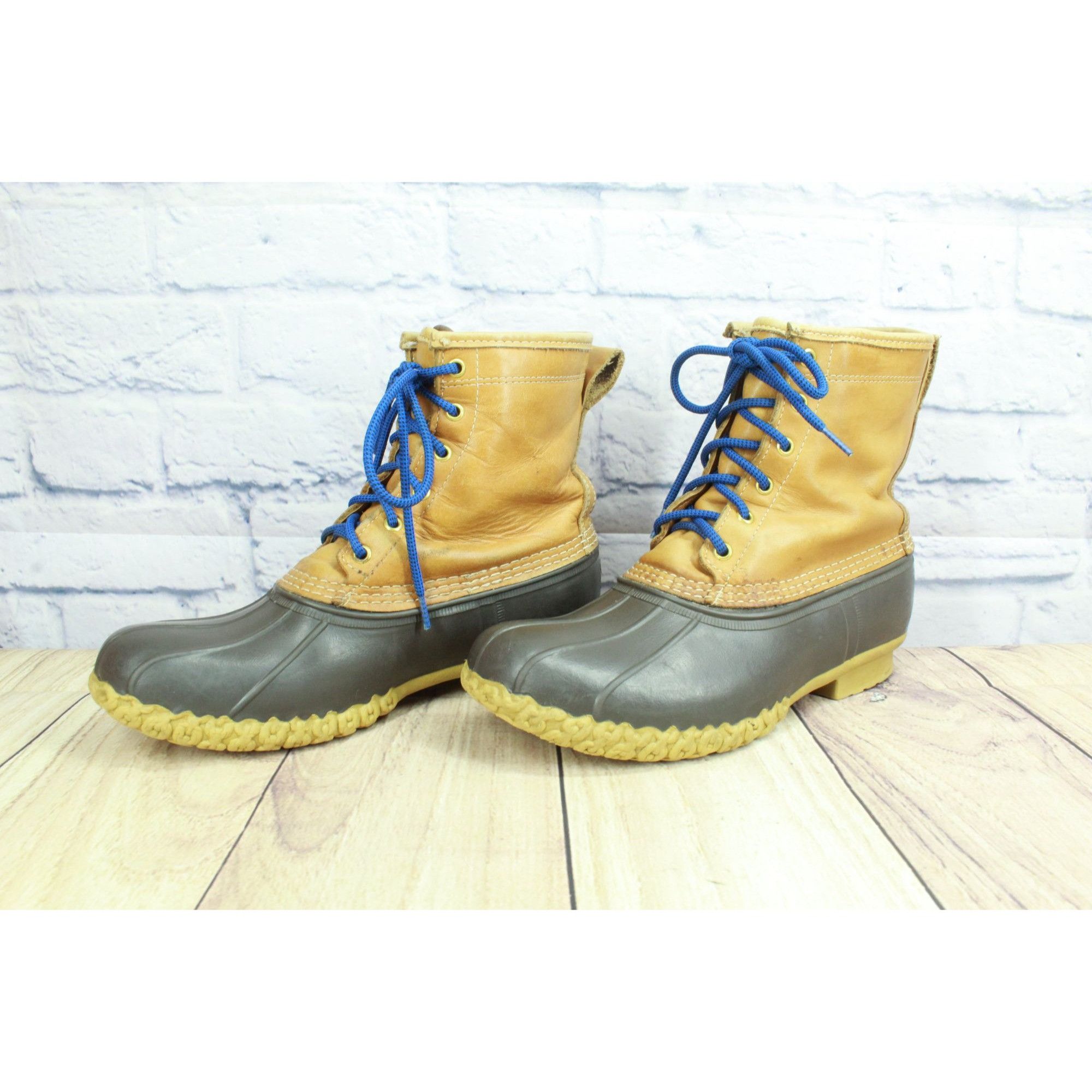 L.L. Bean × Leather LL Bean Leather 8" Insulated Gore-Tex Ankle Duck Boots Size US 10 / IT 40 - 3 Thumbnail