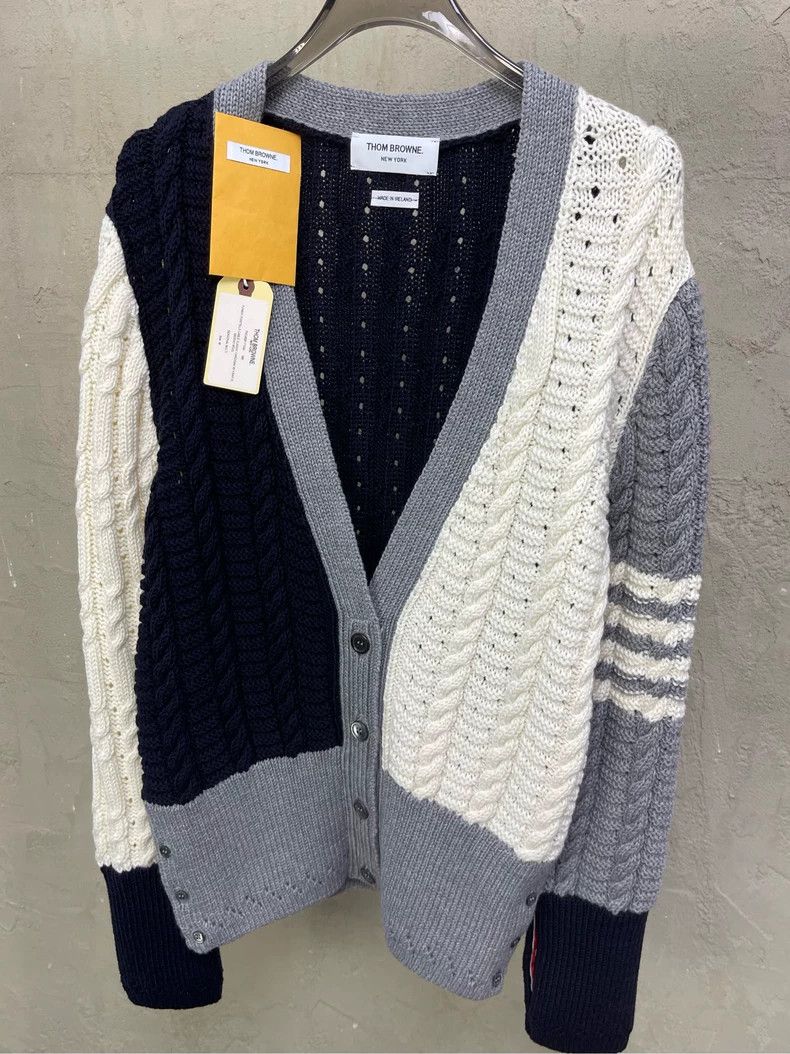 Thom Browne Thom browne White Tibetan blue color block four stripes thi Size US S / EU 44-46 / 1 - 3 Thumbnail