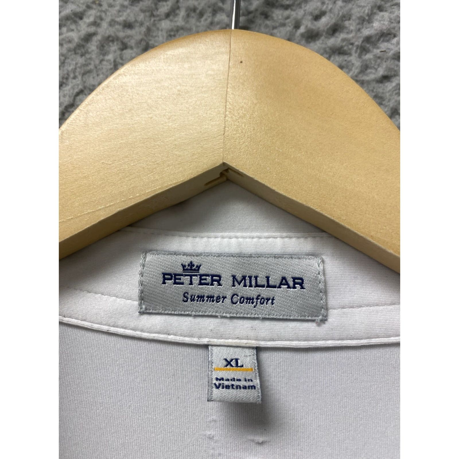 Peter Millar Peter Millar Polo Shirt Men's XL Summer Comfort Performance Stretch White/134-17 Size US XL / EU 56 / 4 - 5 Thumbnail