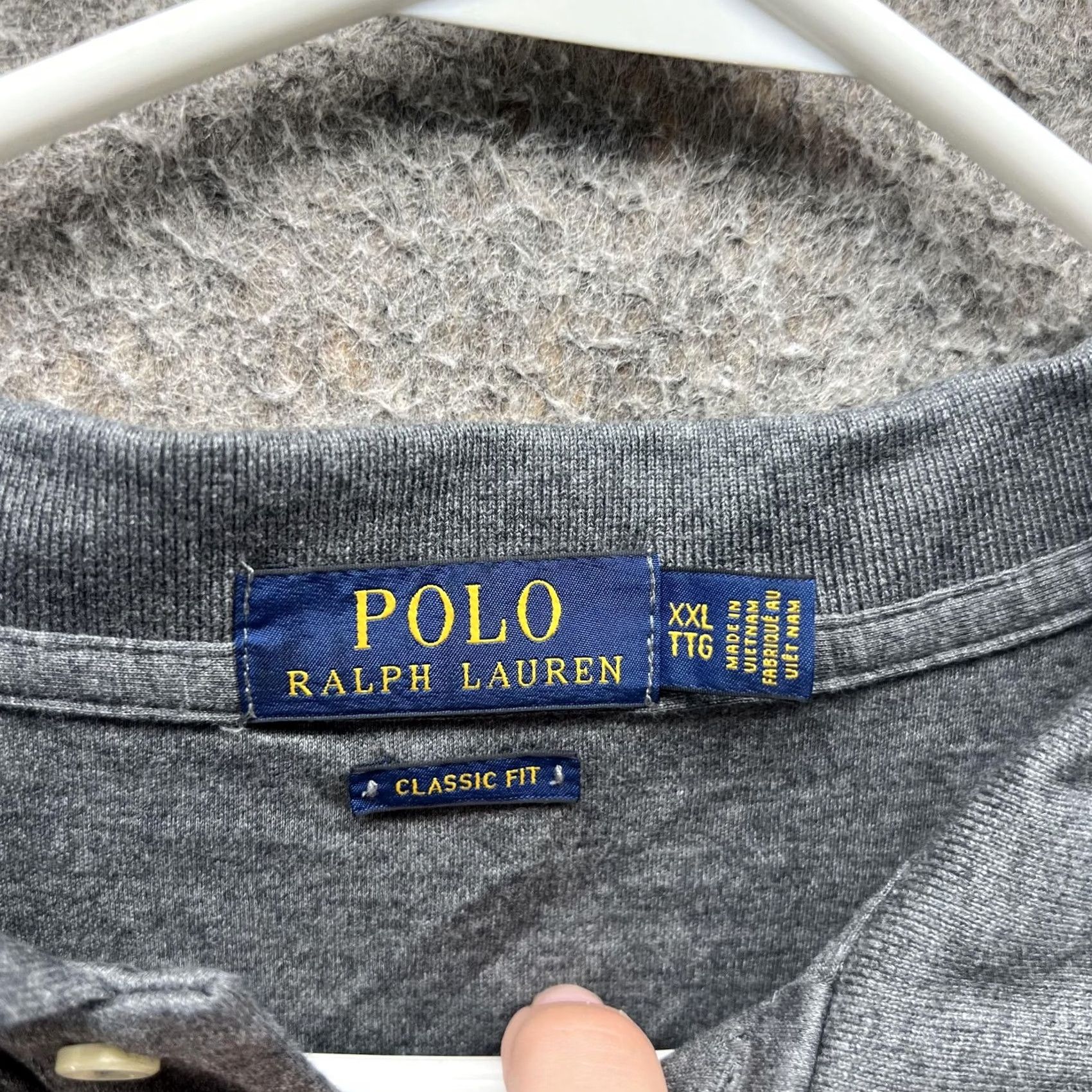 Polo Ralph Lauren Polo Ralph Lauren Polo Shirt Mens 2XL Gray Classic Fit Cotton Pony Logo Pique Shirt Mens XXL Gray Polo Ralph Lauren Short Sleeve Mens 2XL Women? Size US XXL / EU 58 / 5 - 5 Thumbnail