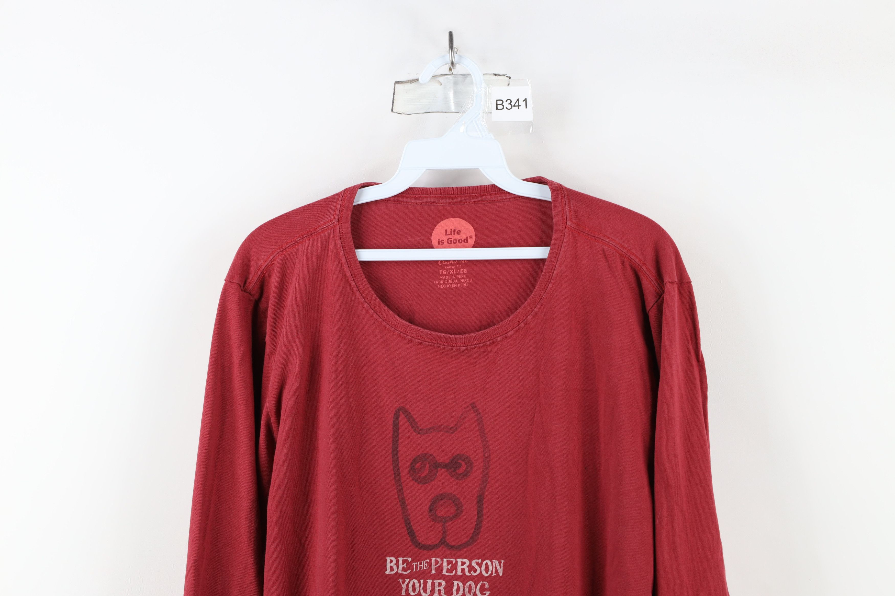 Life is Good × Vintage Life Is Good Person Dog Thinks Your Are Long Sleeve T-Shirt Size US XL / EU 56 / 4 - 2 Thumbnail