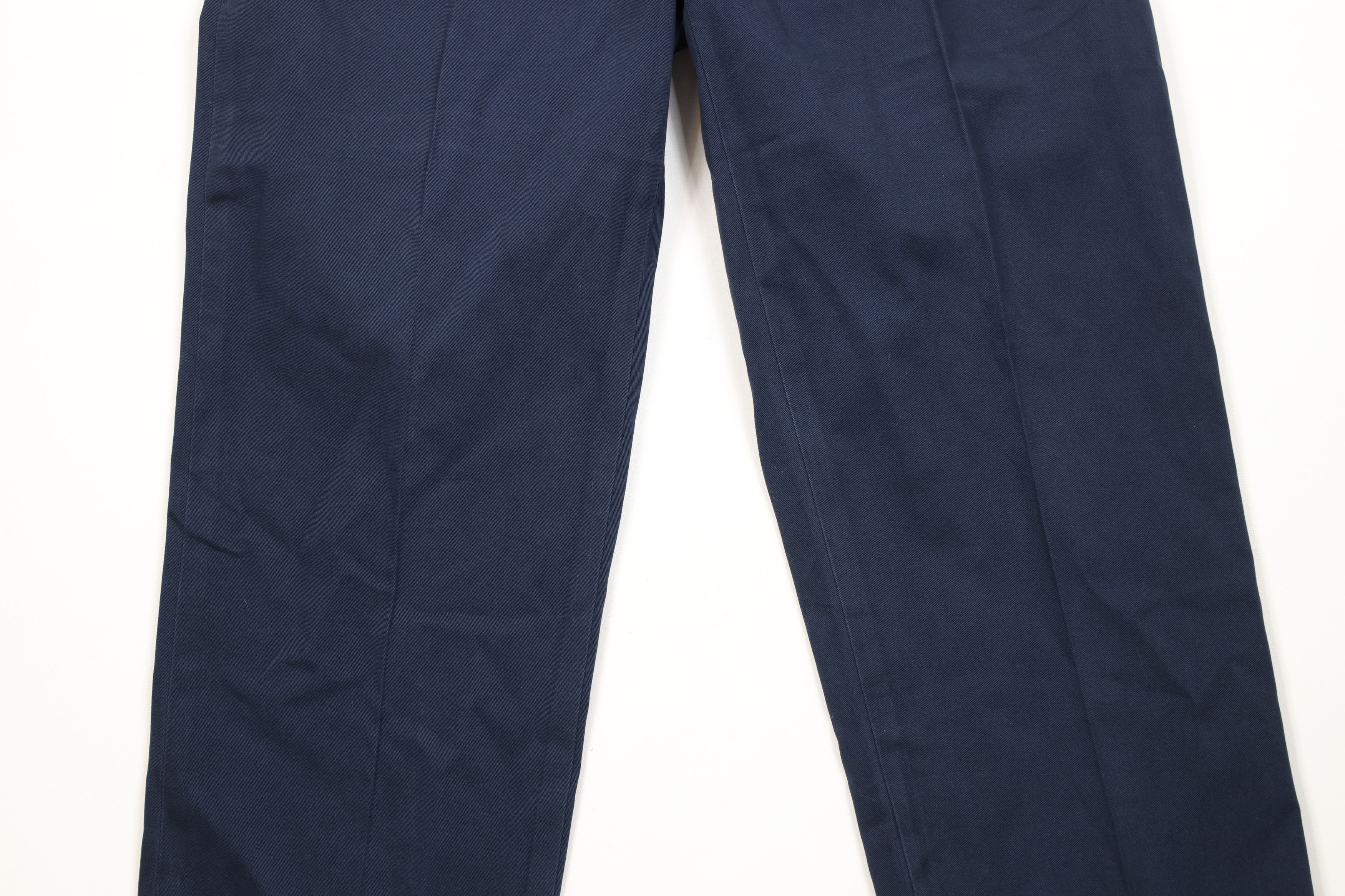 Ralph Lauren Vintage 90s Ralph Lauren Heavy Cotton Chino Pants Navy Blue Size US 32 / EU 48 - 3 Thumbnail