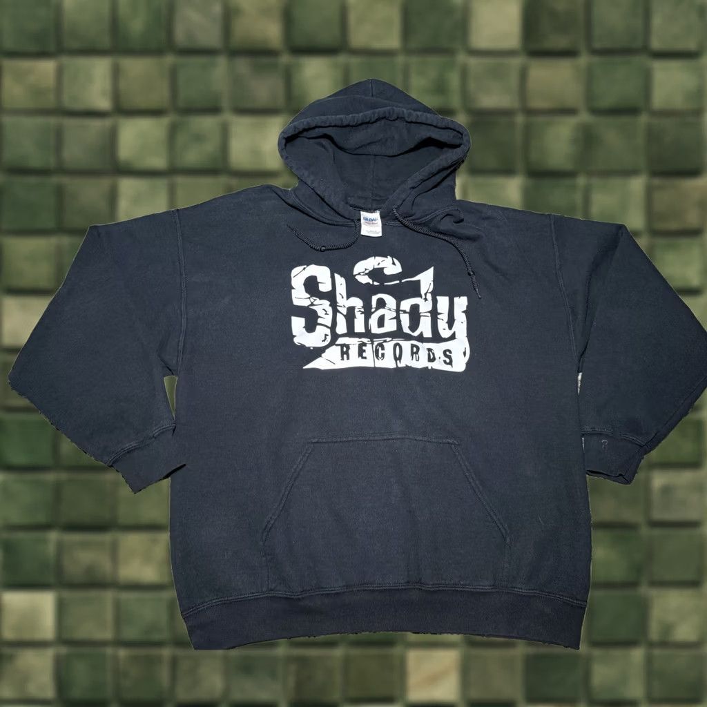 Vintage VINTAGE Shady Records Hoodie Hooded Sweatshirt Long Sleeve Blue Cotton Blend Knit 90s Hip Hop Slim Shady Pullover Large Mens Size US L / EU 52-54 / 3 - 1 Thumbnail