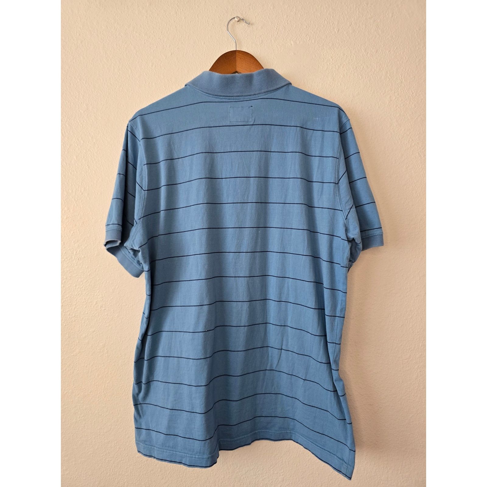 Quiksilver Quiksilver Polo Mens Striped Blue XL Surf Collared Shirt Size US XL / EU 56 / 4 - 4 Thumbnail
