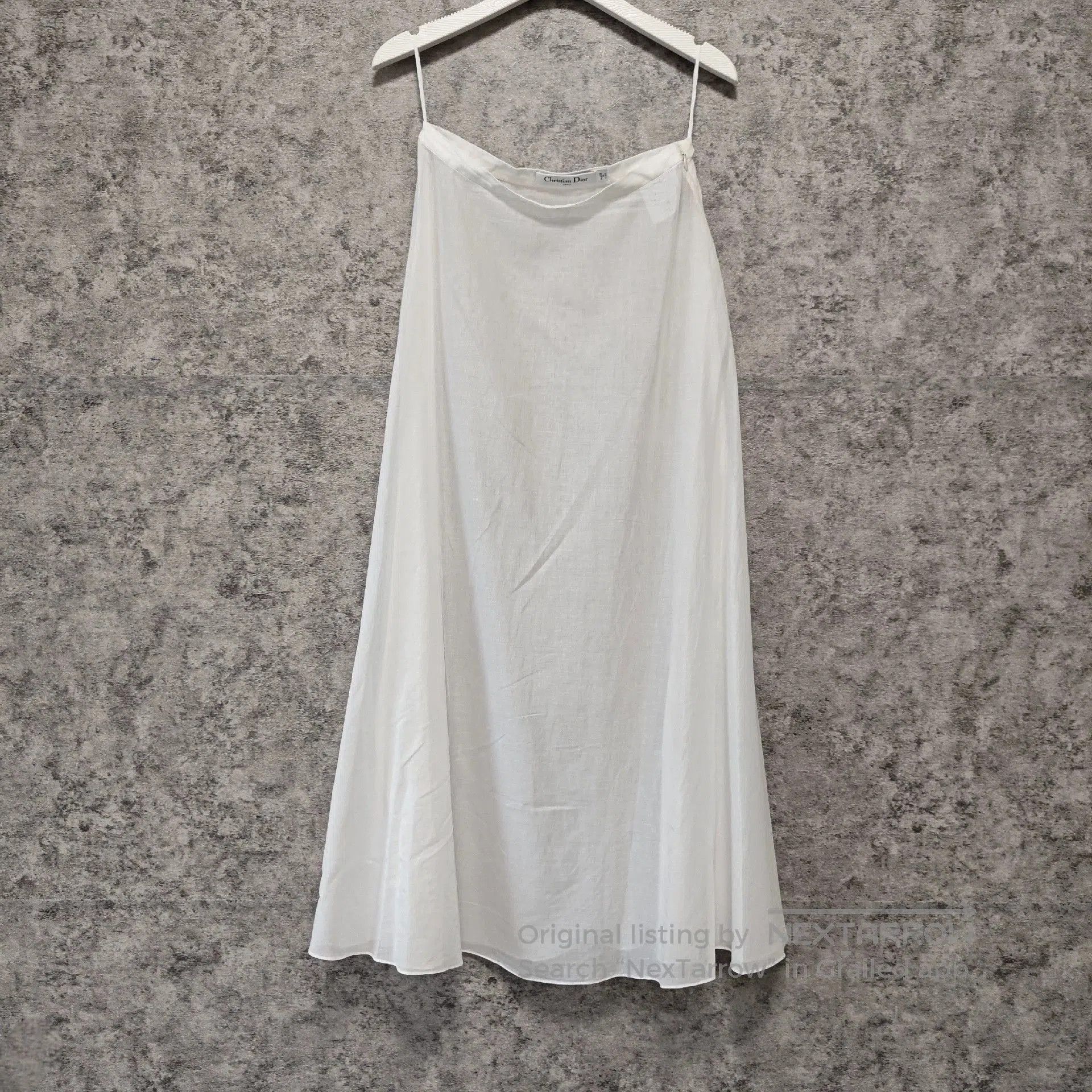 Dior white silk skirt by Dior size 36. Size US 36 / EU 52 - 1 Thumbnail
