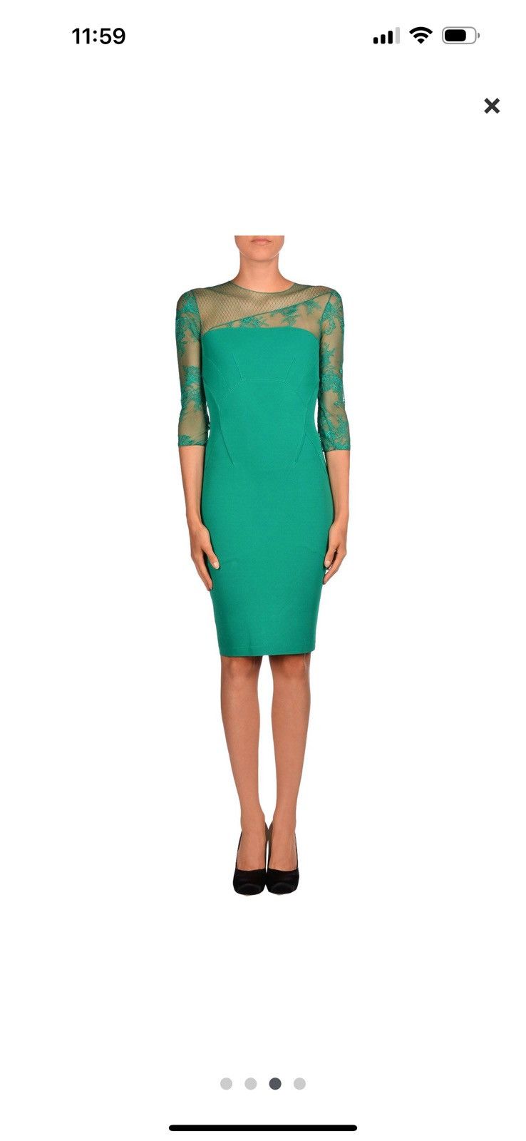 Blumarine BLUMARINE Green Jersey Bodycon Dress S Size M / US 6-8 / IT 42-44 - 9 Thumbnail