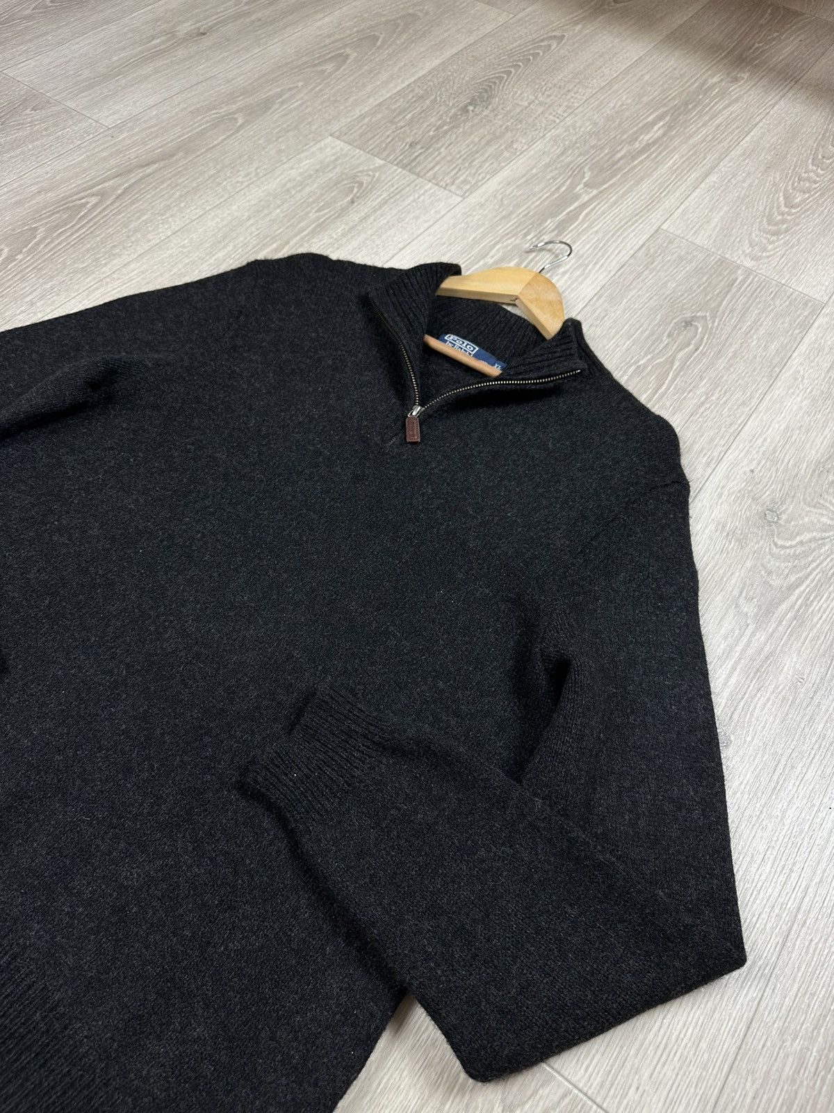 Polo Ralph Lauren × Ralph Lauren × Vintage Vintage Polo Ralph Lauren 1/4 Zip Wool Sweater 90s Size US XL / EU 56 / 4 - 5 Thumbnail