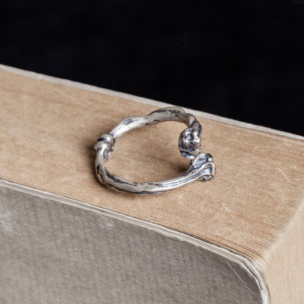 Jewelry Bone Rare Jewelry Rings Open Size Chrome Ring (Size 7-13) Size ONE SIZE - 2 Thumbnail