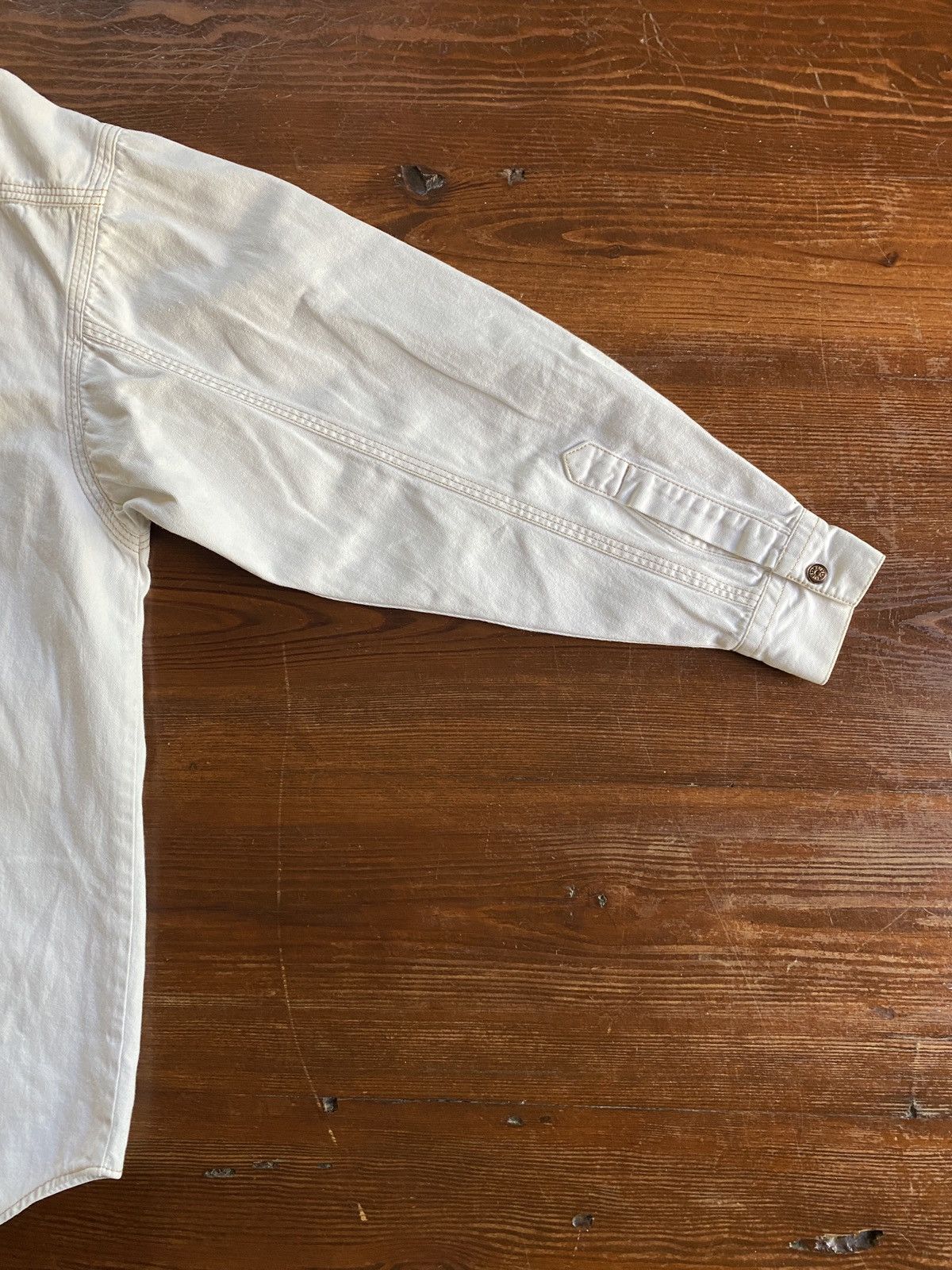 Levi's Vintage 90’s Levi’s Women’s White Long Sleeve Snap Button Up Size M / US 6-8 / IT 42-44 - 15 Thumbnail