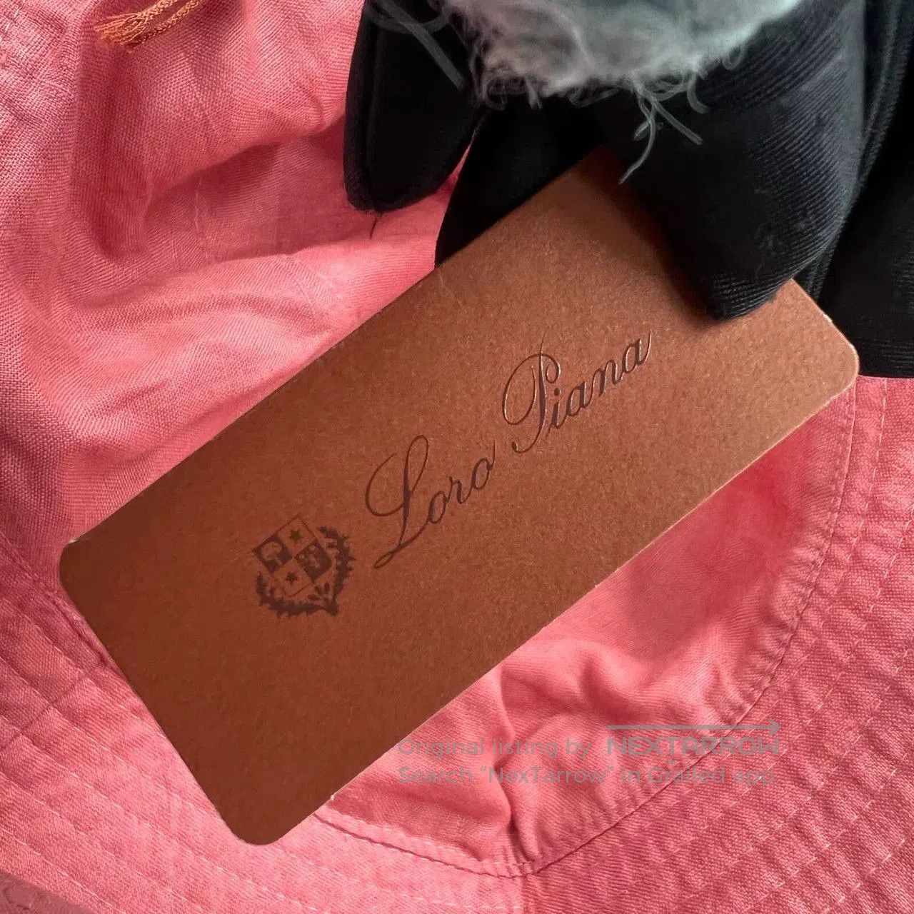 Loro Piana Loro Piana Pink Embroidered Logo Bucket Hat. Size ONE SIZE - 4 Thumbnail