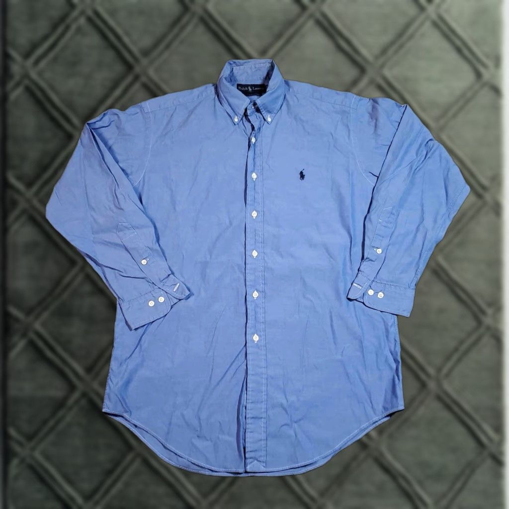 Ralph Lauren Ralph Lauren Shirt Mens 15 Blue Long Sleeve Button Down Casual Size US M / EU 48-50 / 2 - 1 Thumbnail