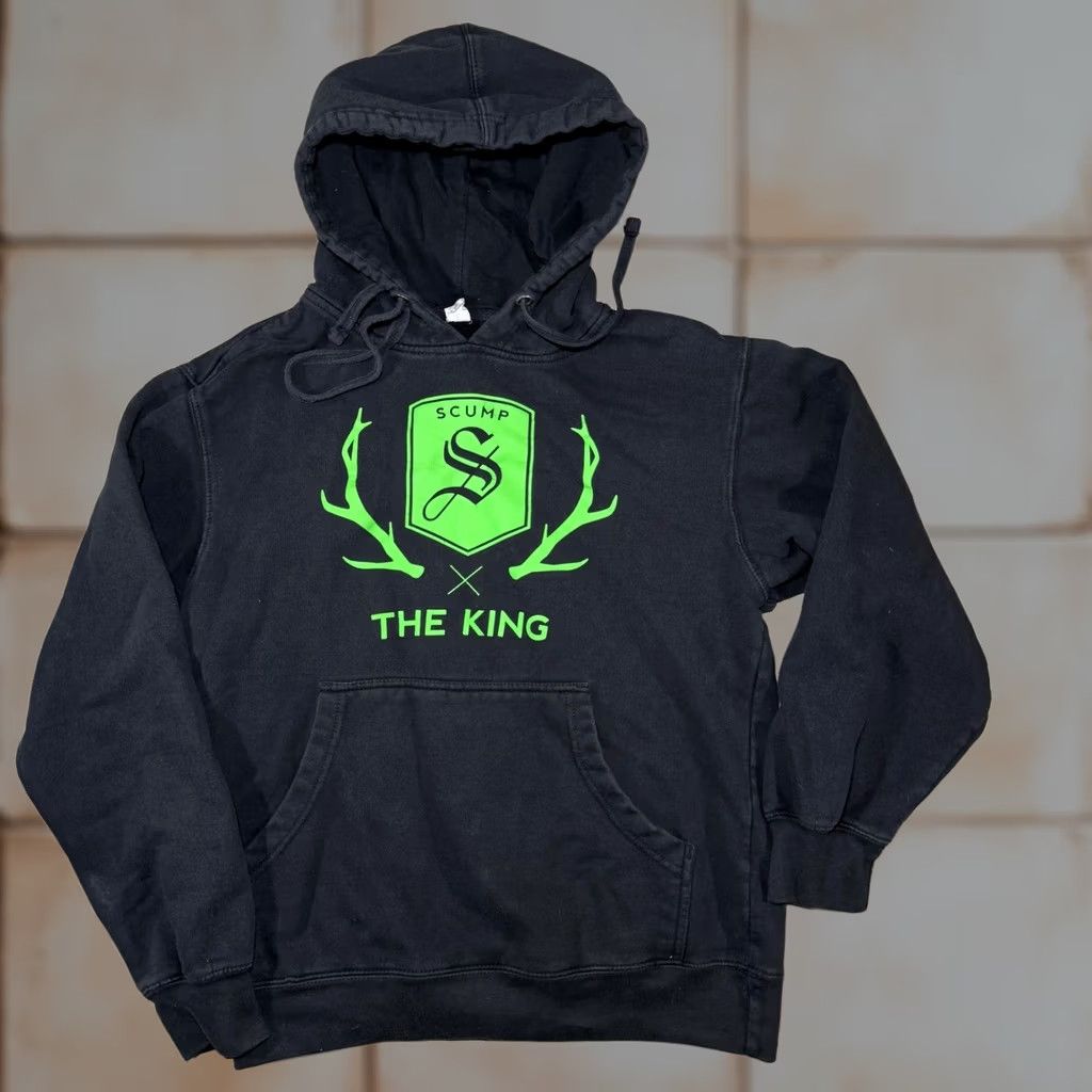 Vintage Scump The King COD Optic Gaming Black Graphic Print Pullover Hoodie Mens Size S Size US S / EU 44-46 / 1 - 1 Thumbnail
