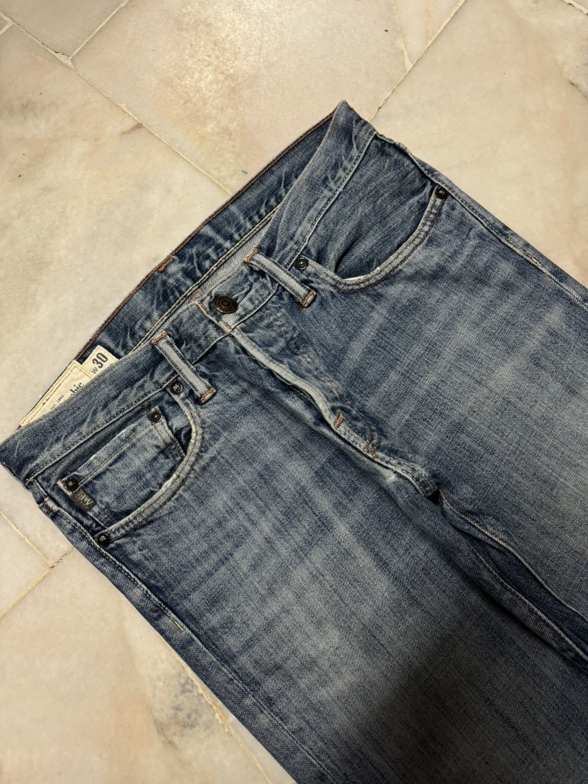 Vintage 💥FLARE💥90s STYLE ABERCROMBIE & FITCH SICK SAND WASH DISTRESS Size US 30 / EU 46 - 4 Thumbnail