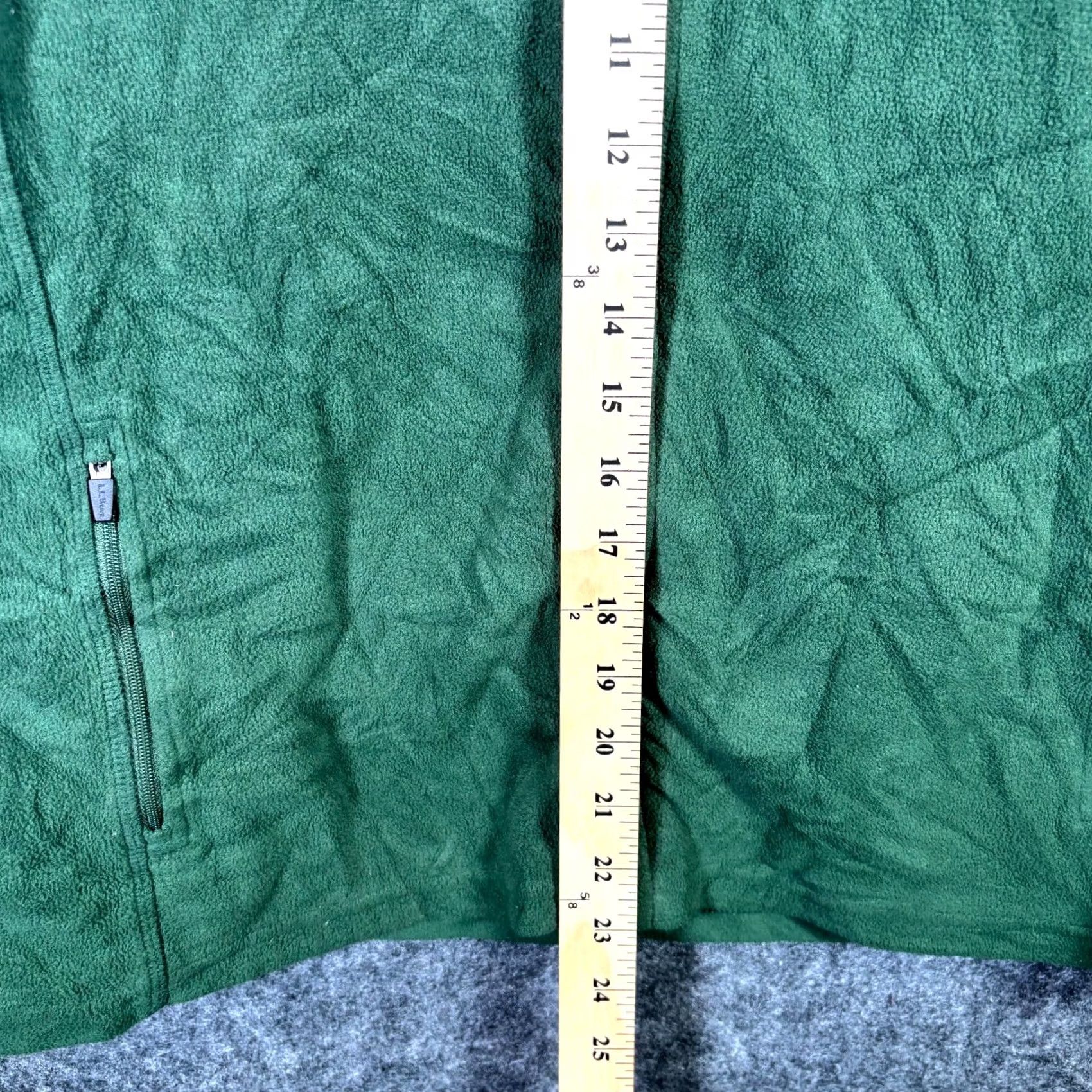 Vintage L.L.Bean Vest Men's L Green Fleece Full-Zip Outdoor, Golf, Hiking, Running & Jogging, Travel, Casual, Winter Size US L / EU 52-54 / 3 - 5 Thumbnail