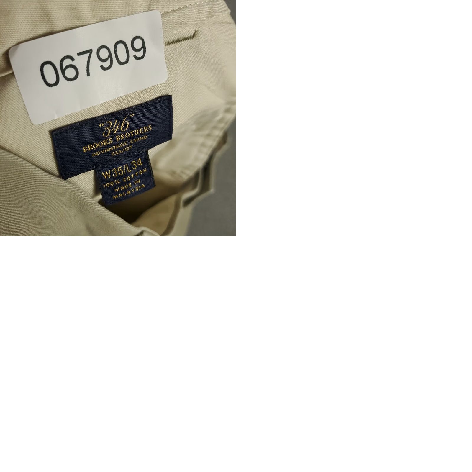 Brooks Brothers Brooks Brothers Pants Mens 34x31 Chino Beige Pleated Traditional Straight Fit Regular Vintage No (distressed) Size US 34 / EU 50 - 9 Thumbnail