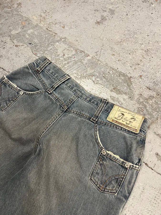 Vintage AW2003 Dolce & Gabbana Faded Light Blue Flared Jeans Size US 30 / EU 46 - 9 Thumbnail