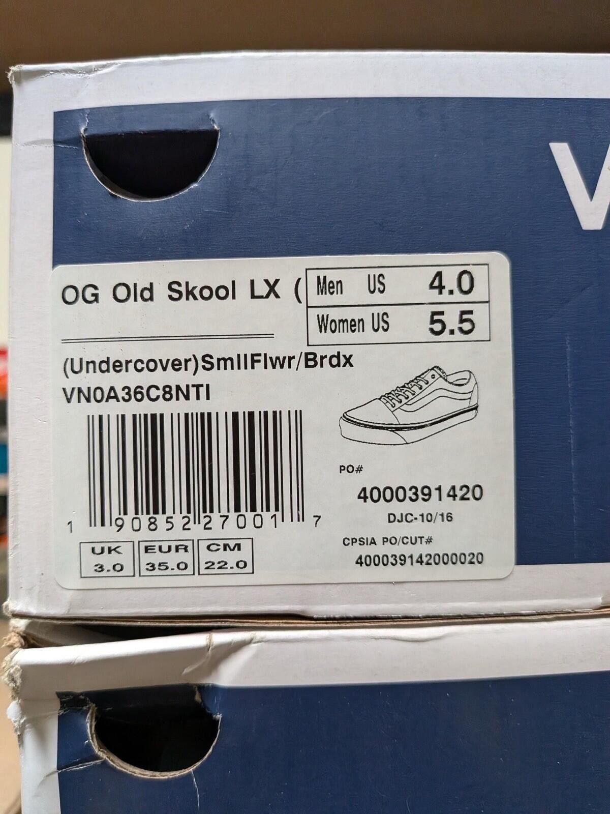 Vans Vans x Undercover OG Old Skool LX Small Flower US4 Size US 5 / EU 37 - 7 Thumbnail