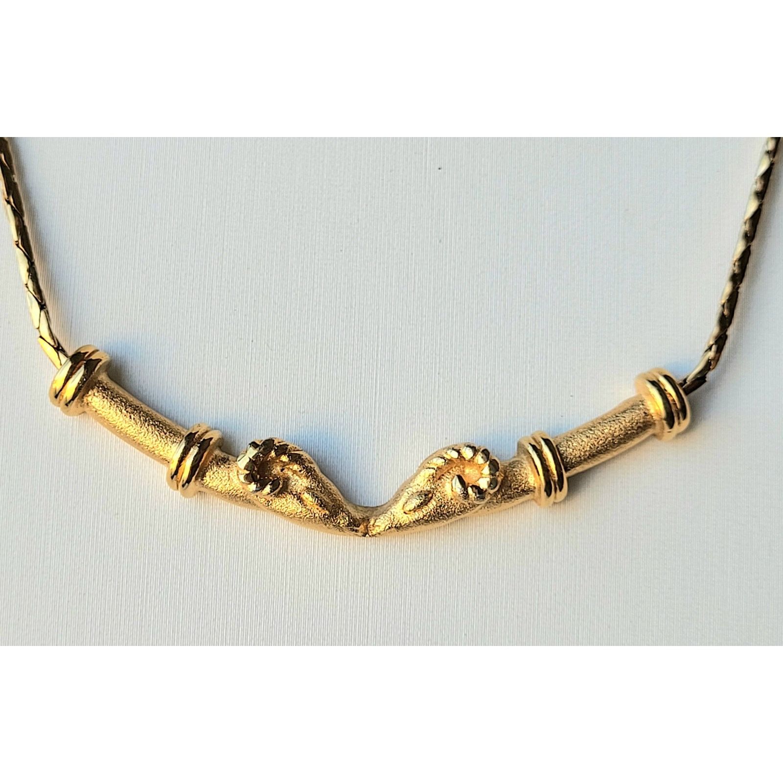 Monet Monet Etruscan Cobra Chain Vintage 2 Rams Heads Signed 1970s Size ONE SIZE - 9 Thumbnail