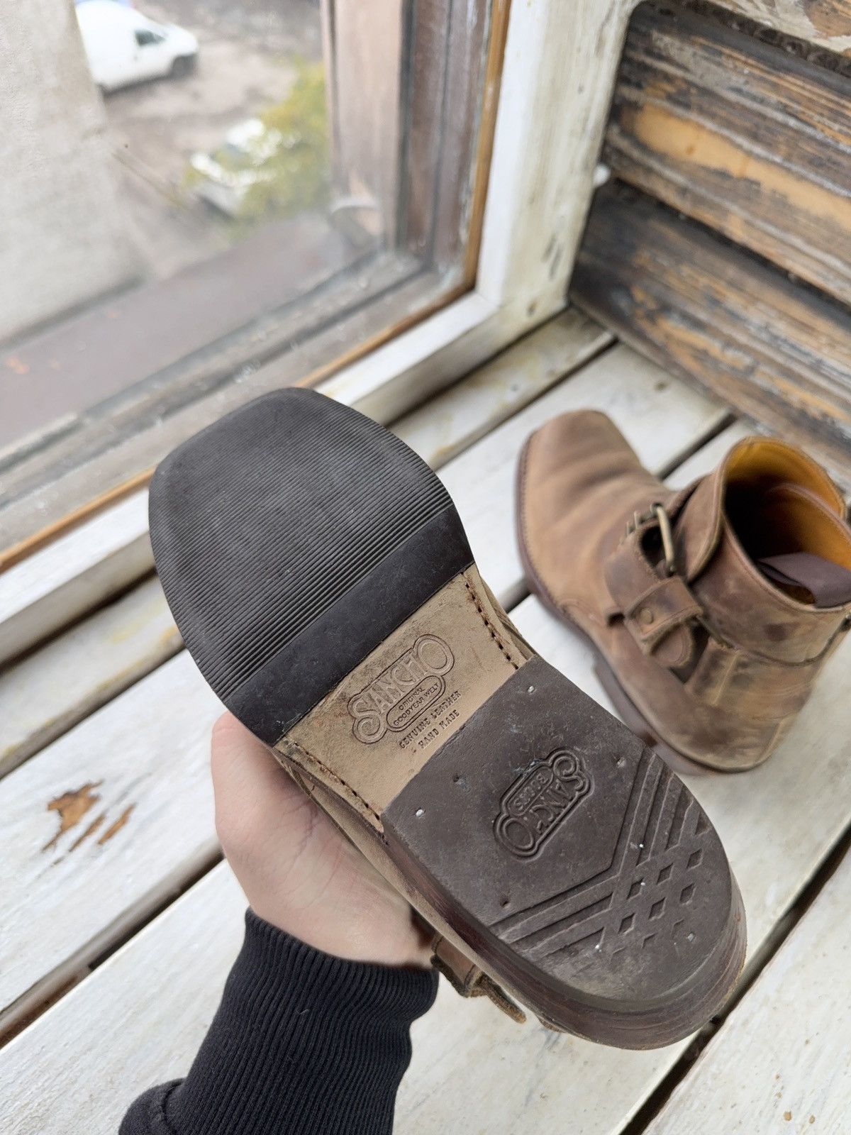 Sancho Boots 90s Sancho Goodyear Welt Leather Harness Boots Brown EU 36 Size US 5.5 / IT 35.5 - 9 Thumbnail
