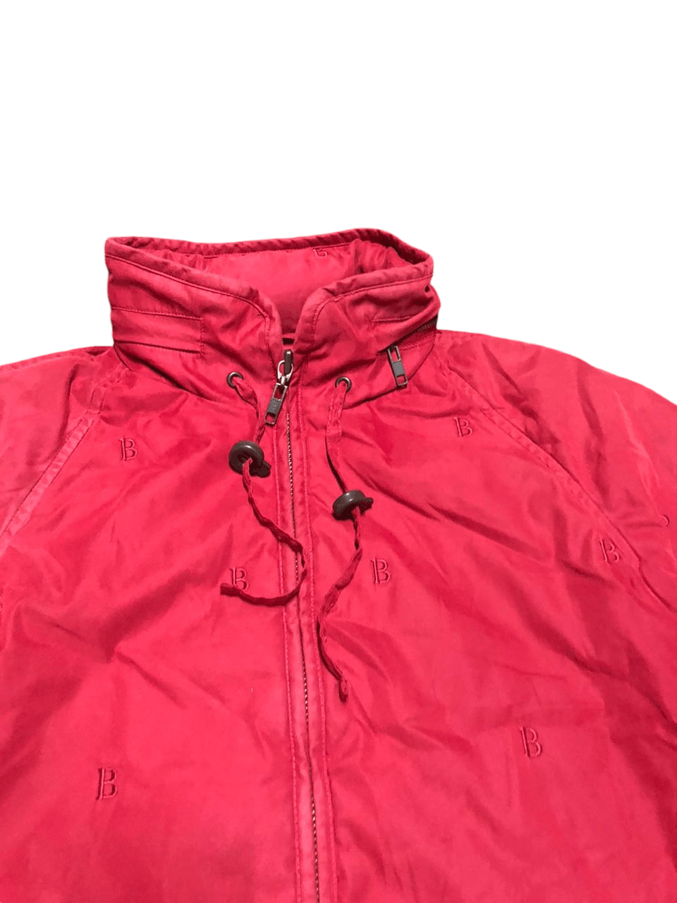 Burberry Vintage Burberrys Red Velvet Embroidered B Down Trench Coat Size US M / EU 48-50 / 2 - 5 Thumbnail