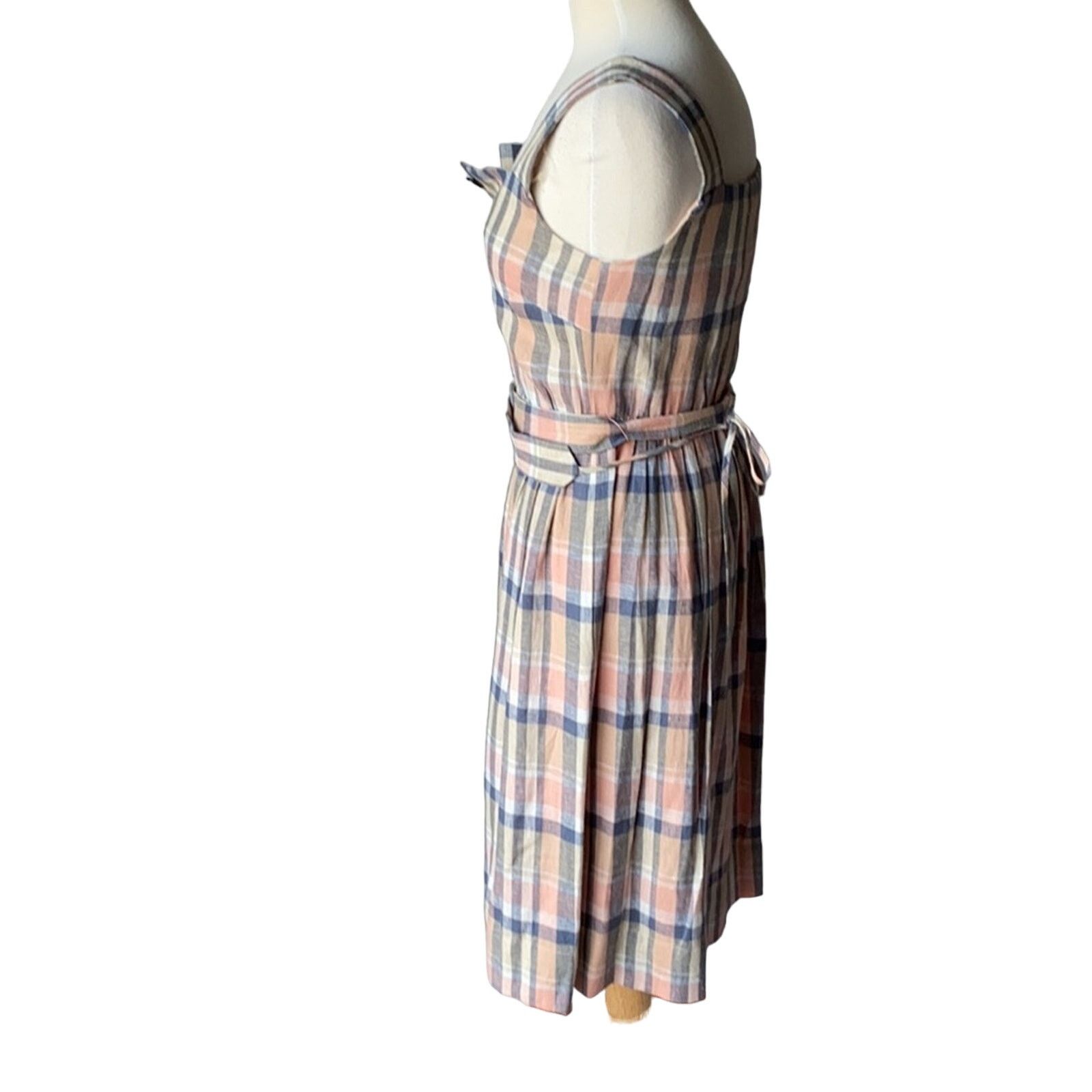 Other GAL MEETS GLAM Peyton Belted Button Up Plaid Dress Size 2 Size XS / US 0-2 / IT 36-38 - 5 Thumbnail